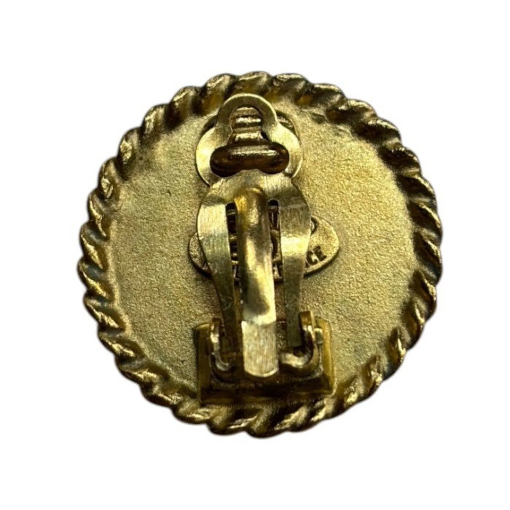 CC Logo Clip-On Earrings Gold-Tone Metal Gold-Tone Metal - Image 6