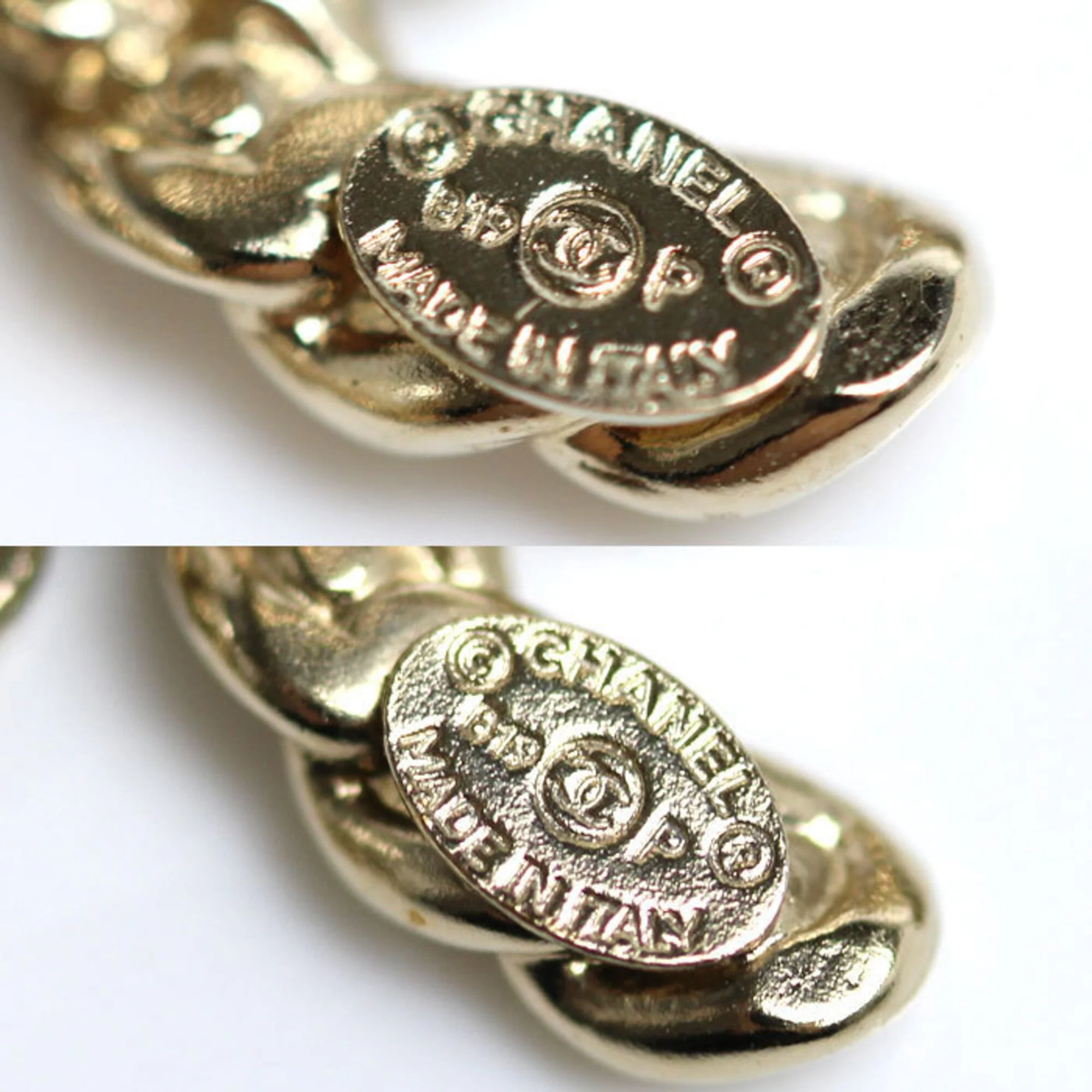 CC Logo Clip-On Earrings Gold-Tone Metal Gold-Tone Metal - Image 7
