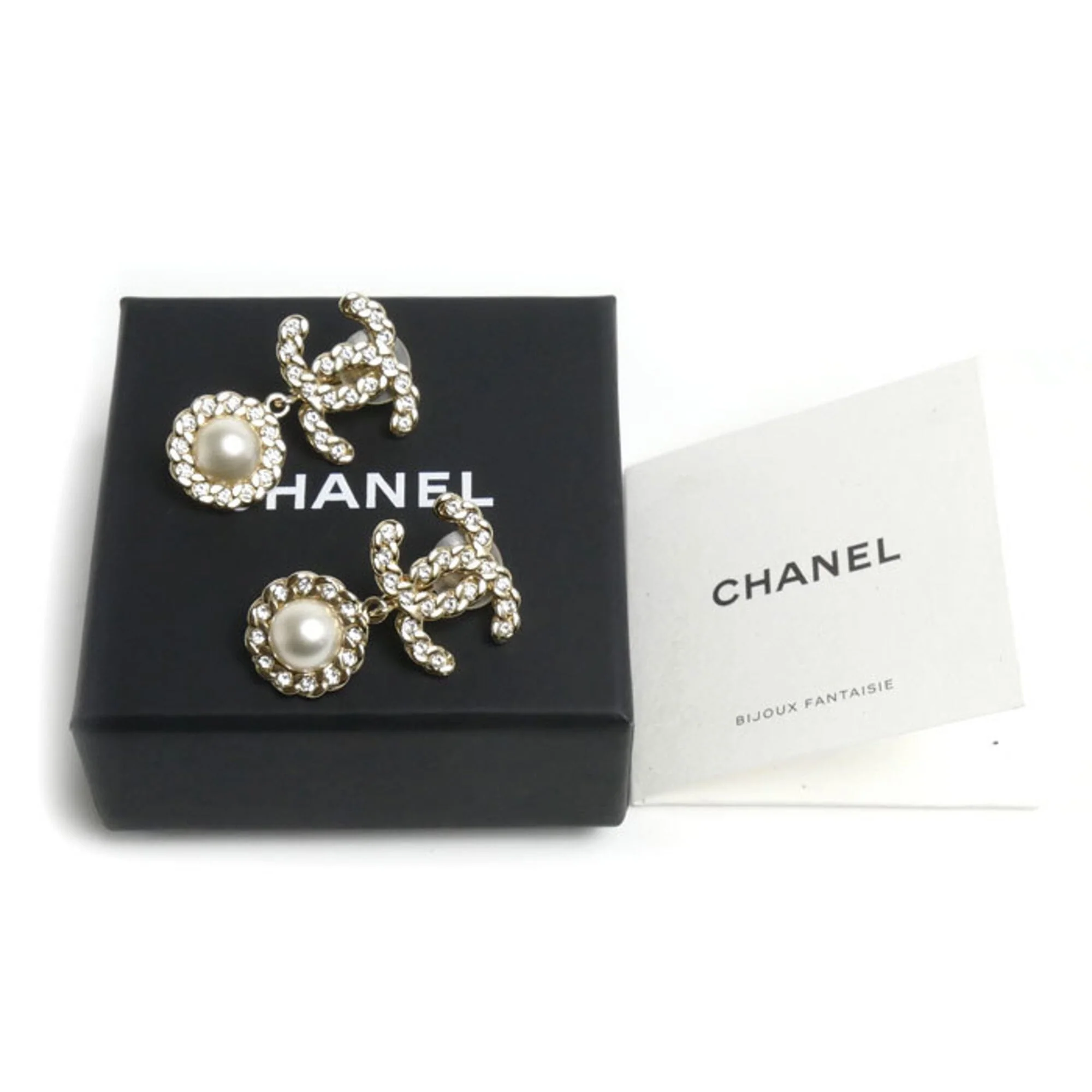 CC Logo Clip-On Earrings Gold-Tone Metal Gold-Tone Metal - Image 8