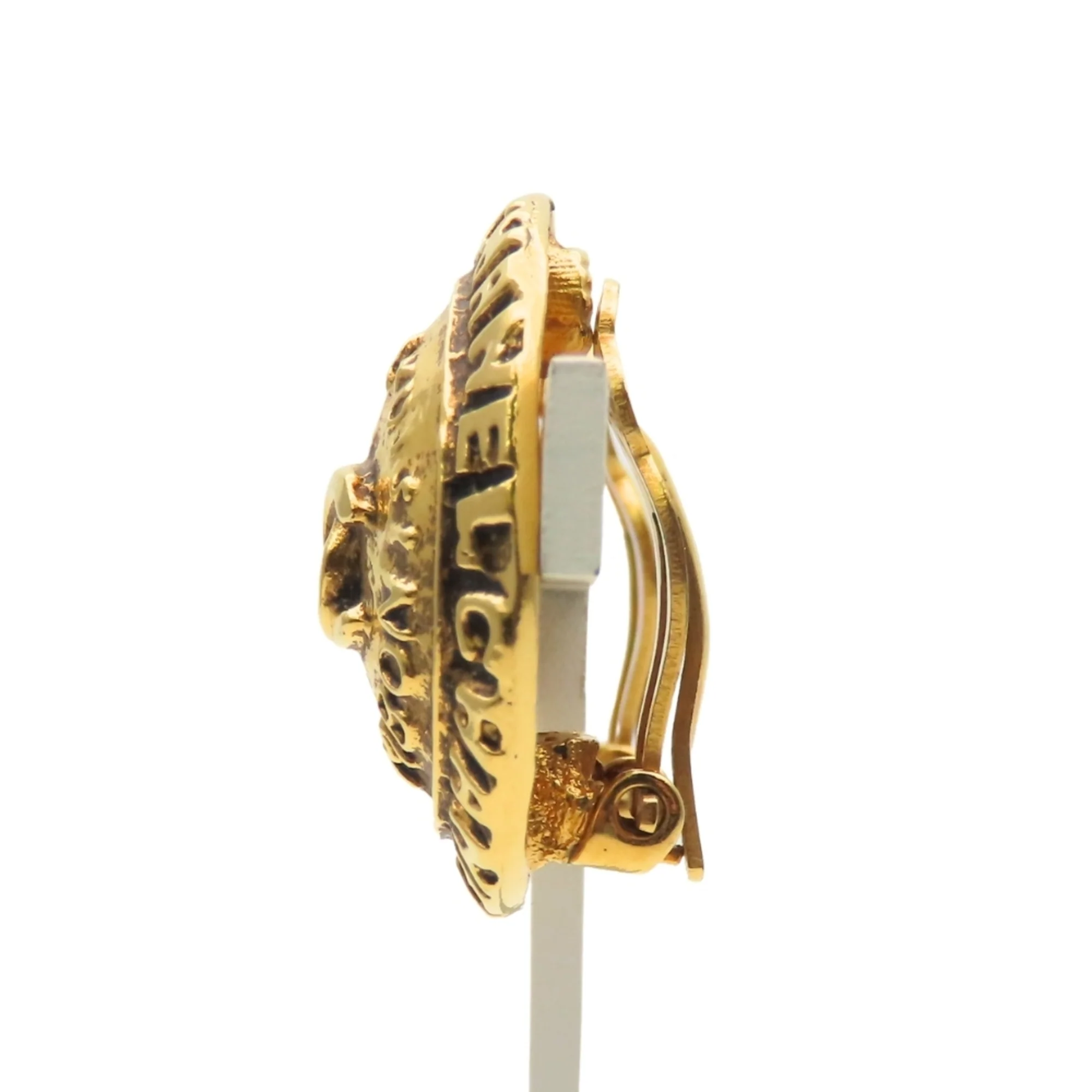 CC Logo Clip-On Earrings Gold-Tone Metal Gold-Tone Metal - Image 4