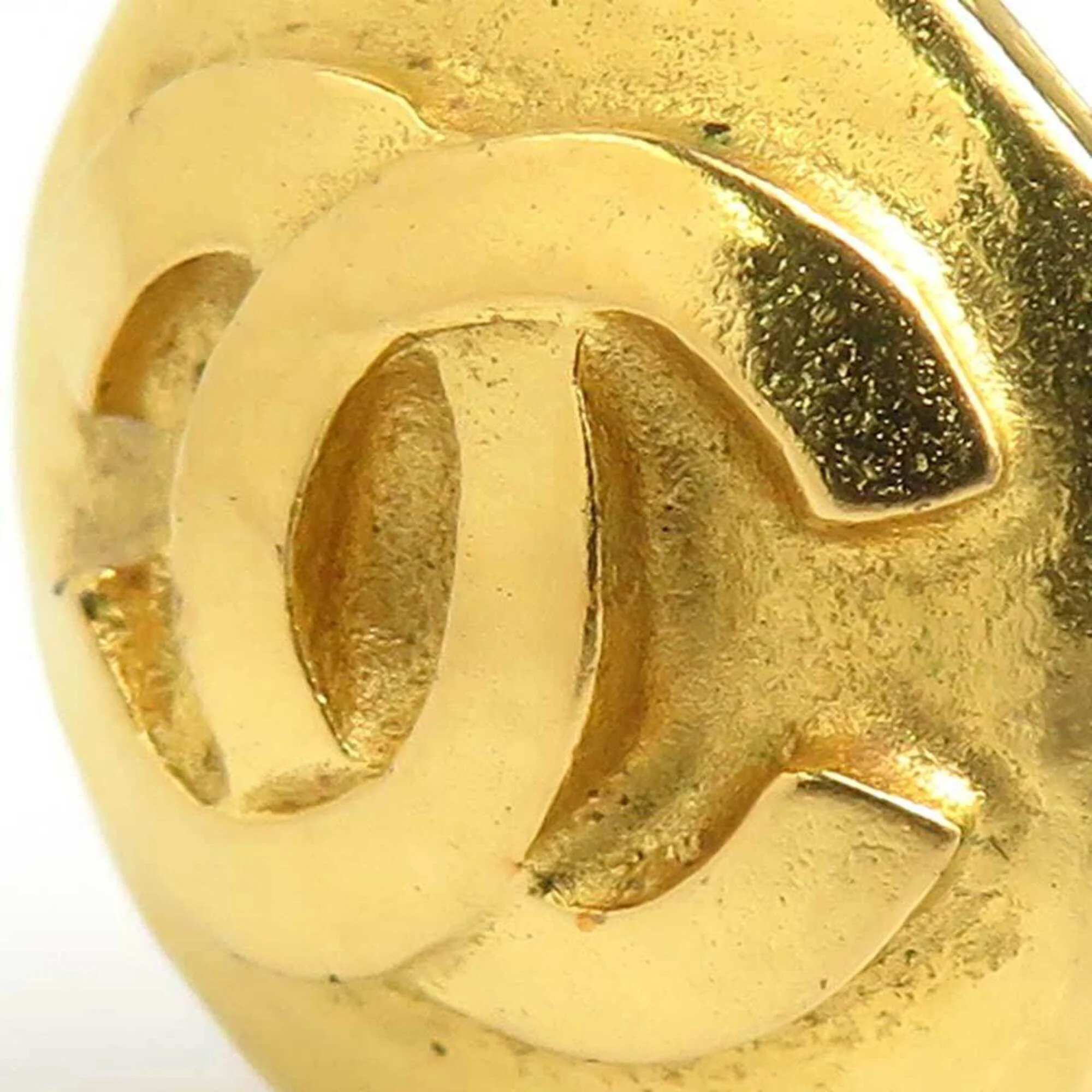 CC Logo Clip-On Earrings Gold-Tone Metal Gold-Tone Metal - Image 8