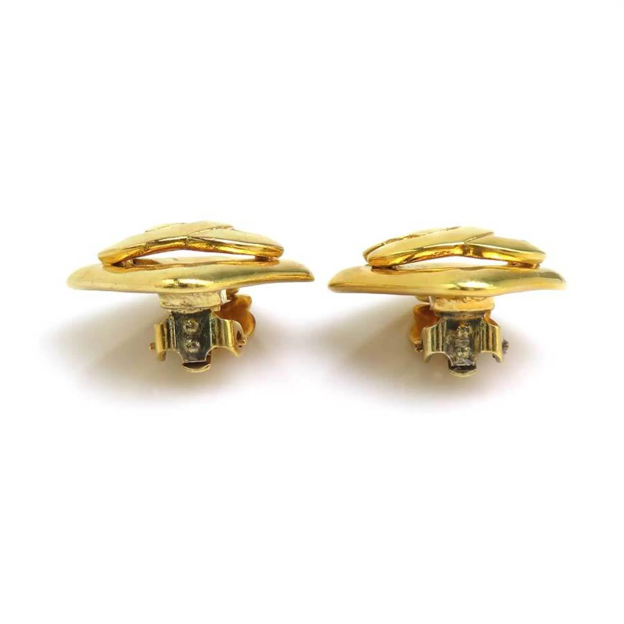 CC Logo Clip-On Earrings Gold-Tone Metal Gold-Tone Metal - Image 7
