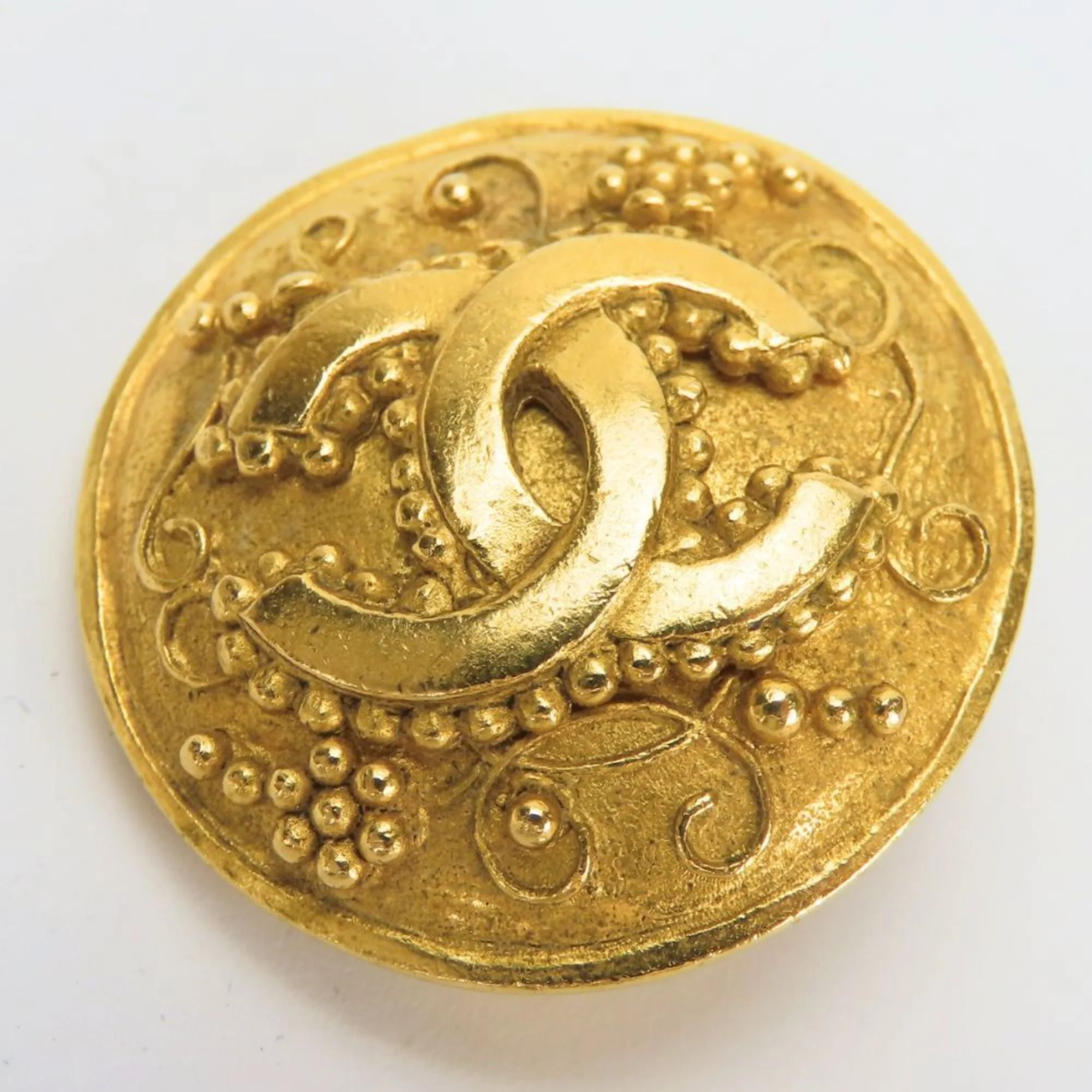 CC Logo Clip-On Earrings Gold-Tone Metal Gold-Tone Metal - Image 2