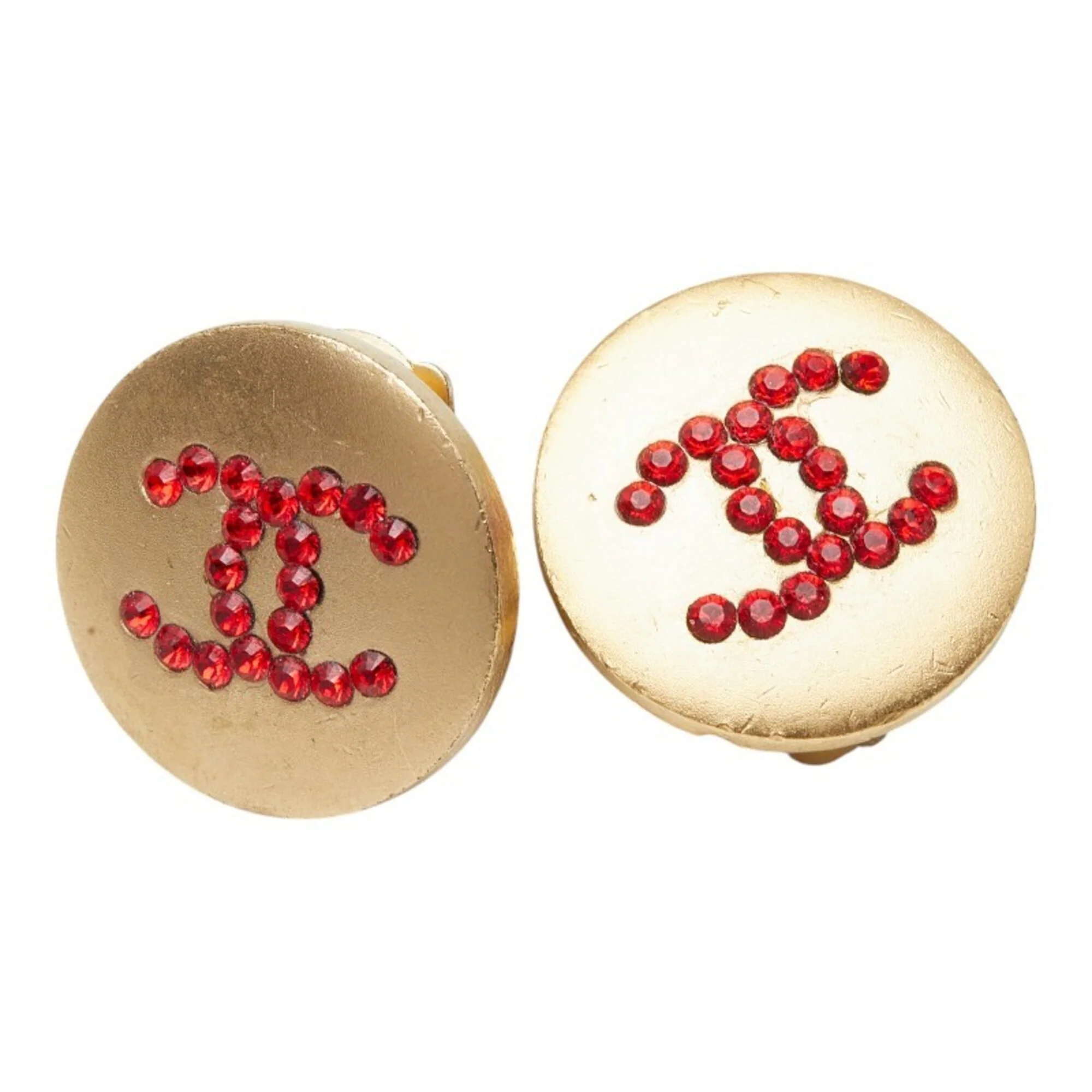 CC Logo Clip-On Earrings Metal