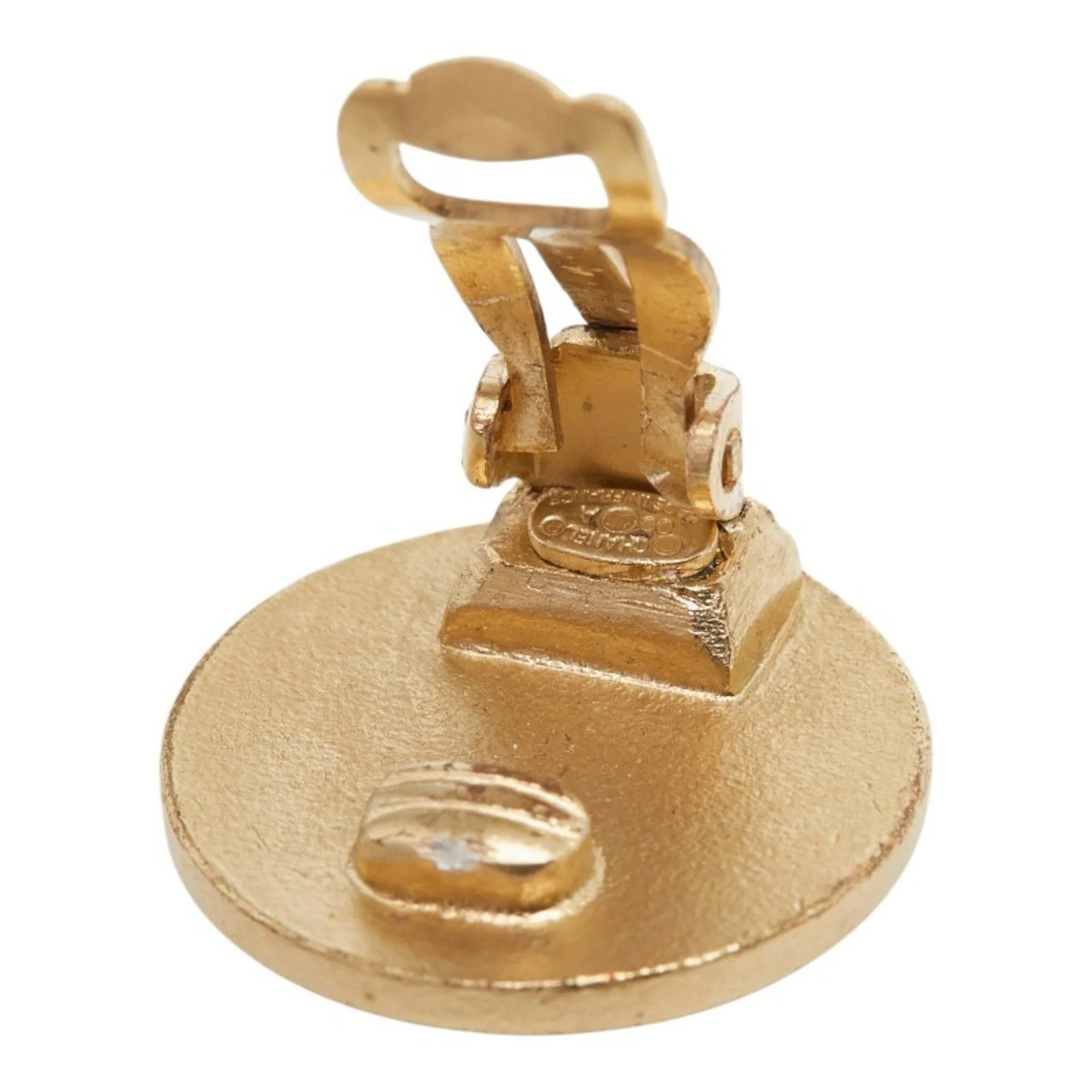 CC Logo Clip-On Earrings Metal - Image 4