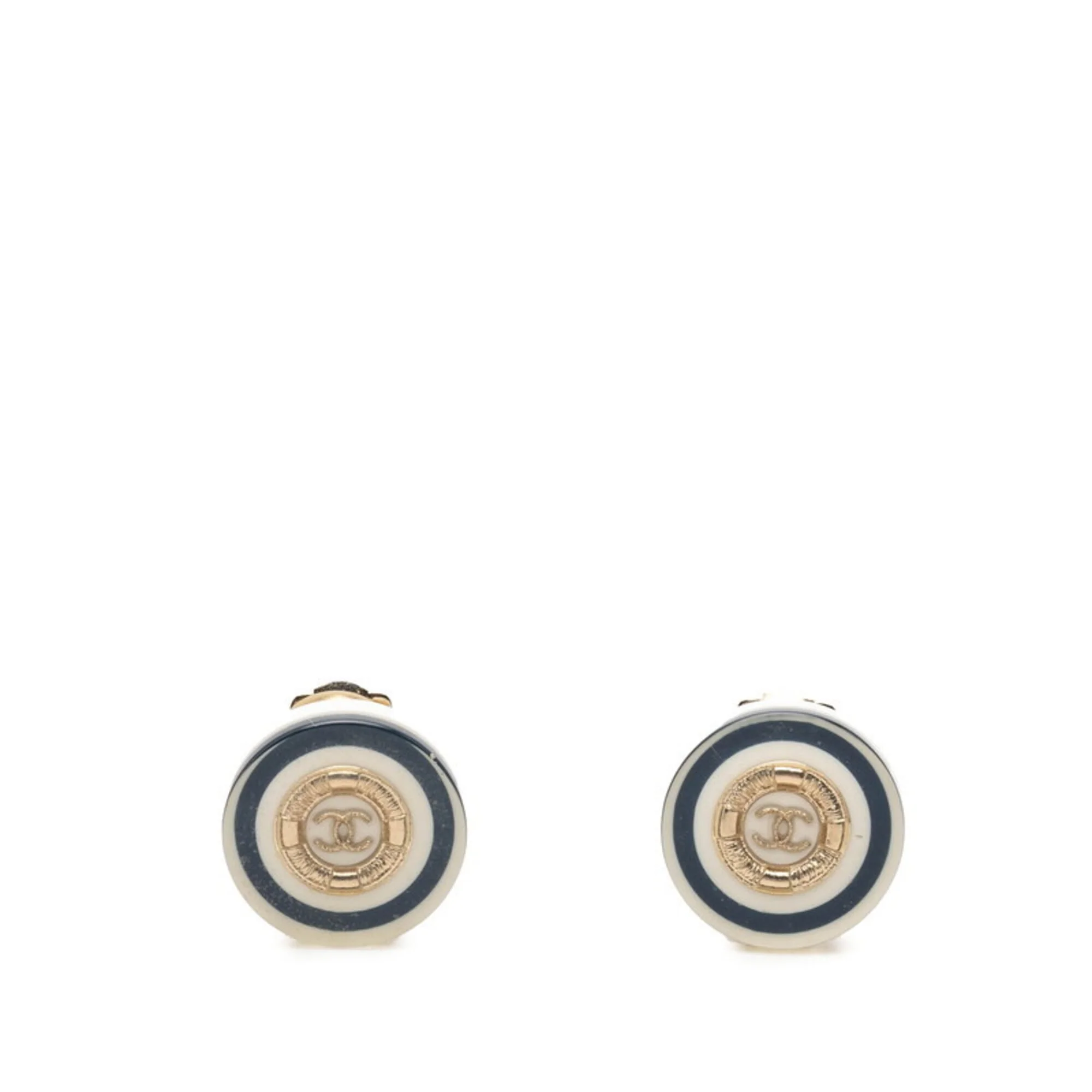CC Logo Clip-On Earrings Metal