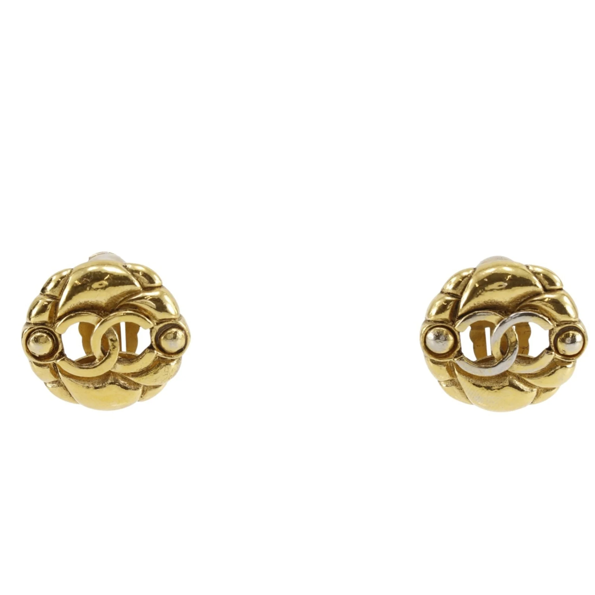 CC Logo Clip-On Earrings Metal