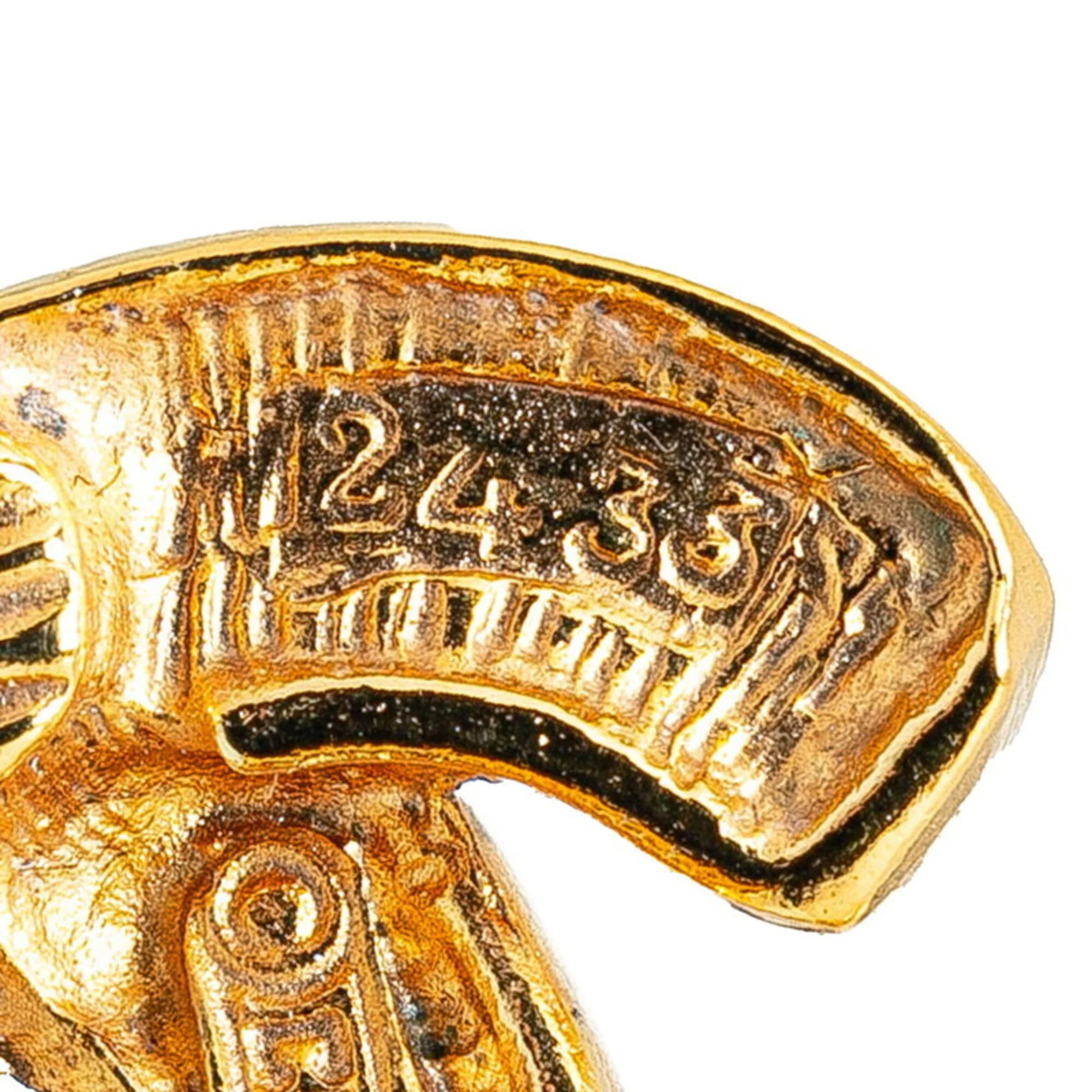 CC Logo Clip-On Earrings Metal Gold-Tone Metal - Image 7
