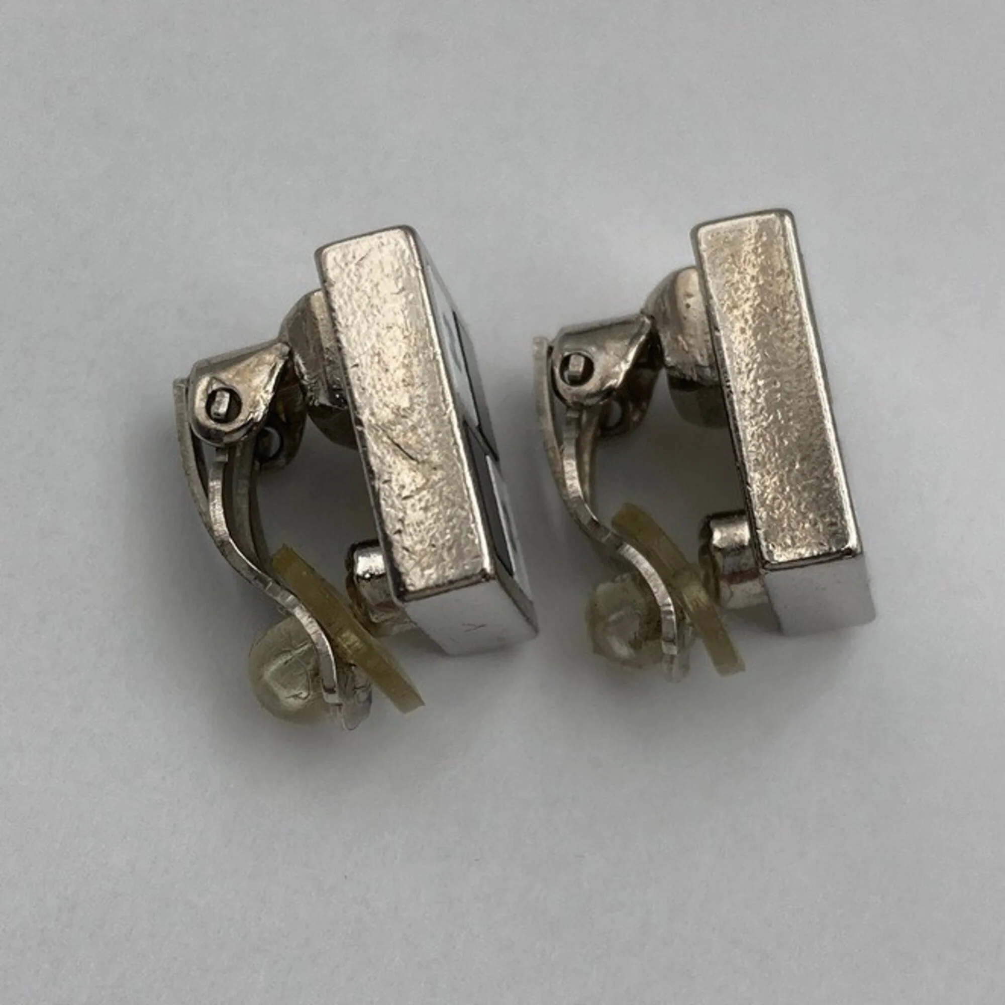 CC Logo Clip-On Earrings Silver-Tone Metal Silver-Tone Metal - Image 4
