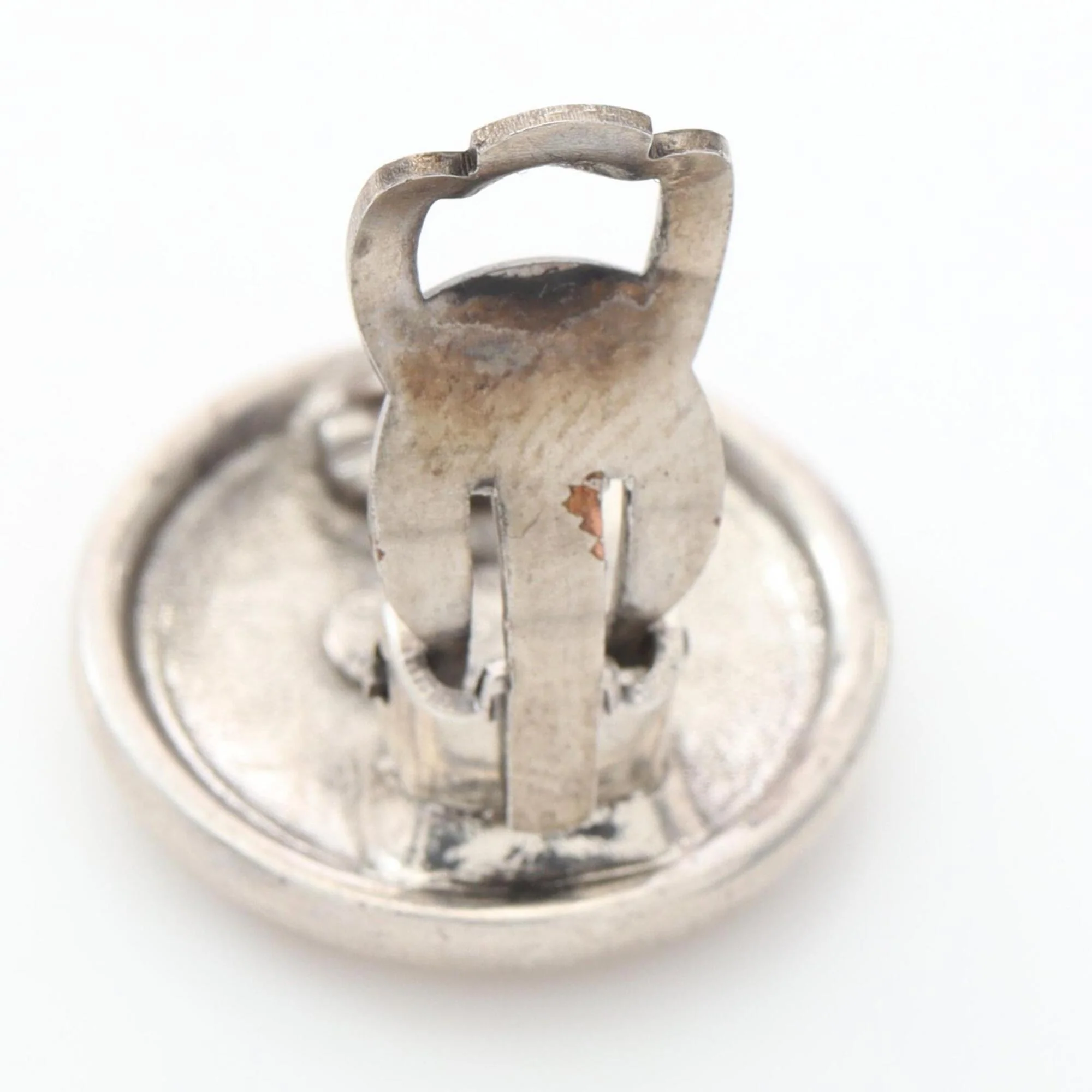 CC Logo Clip-On Earrings Sterling Silver - Image 5