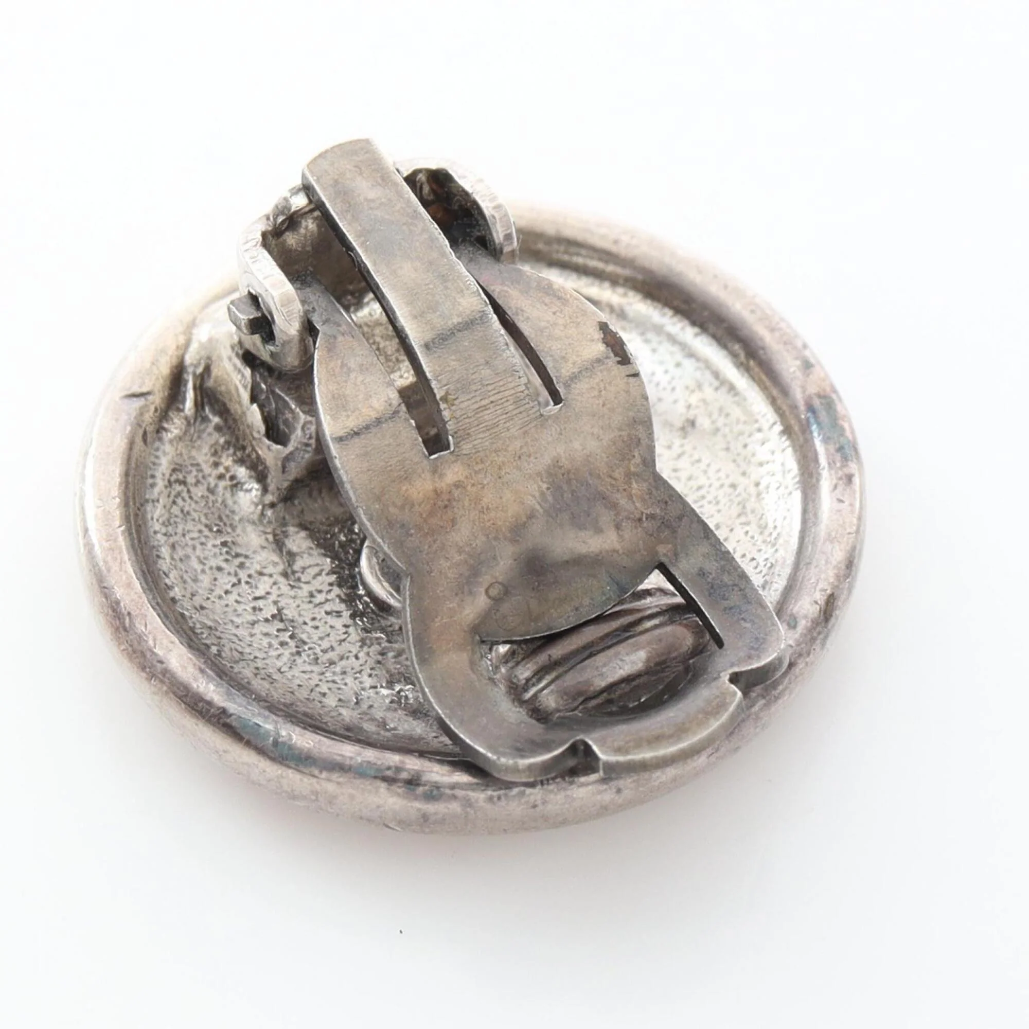 CC Logo Clip-On Earrings Sterling Silver - Image 6