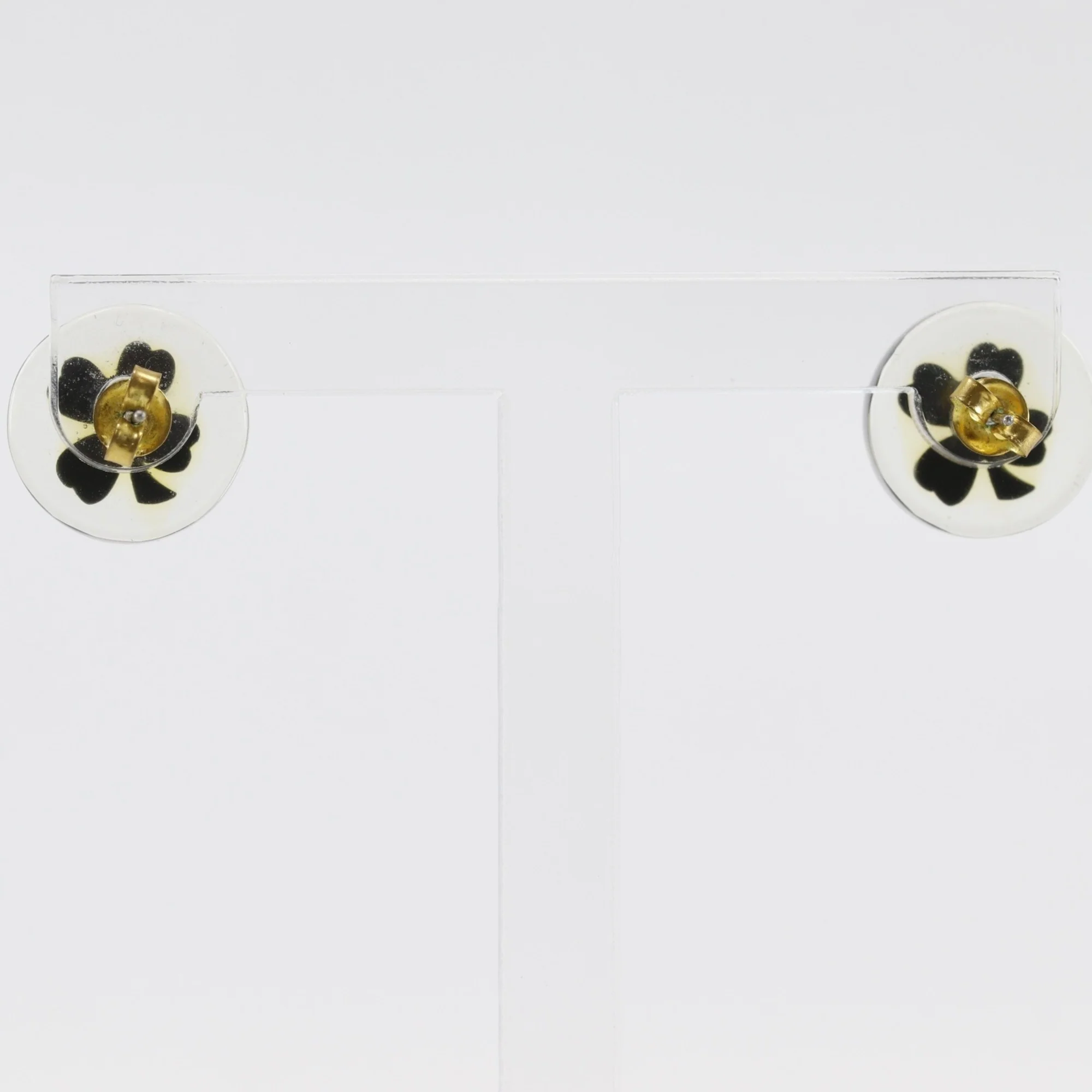 CC Logo Clover Earrings Metal - Image 3