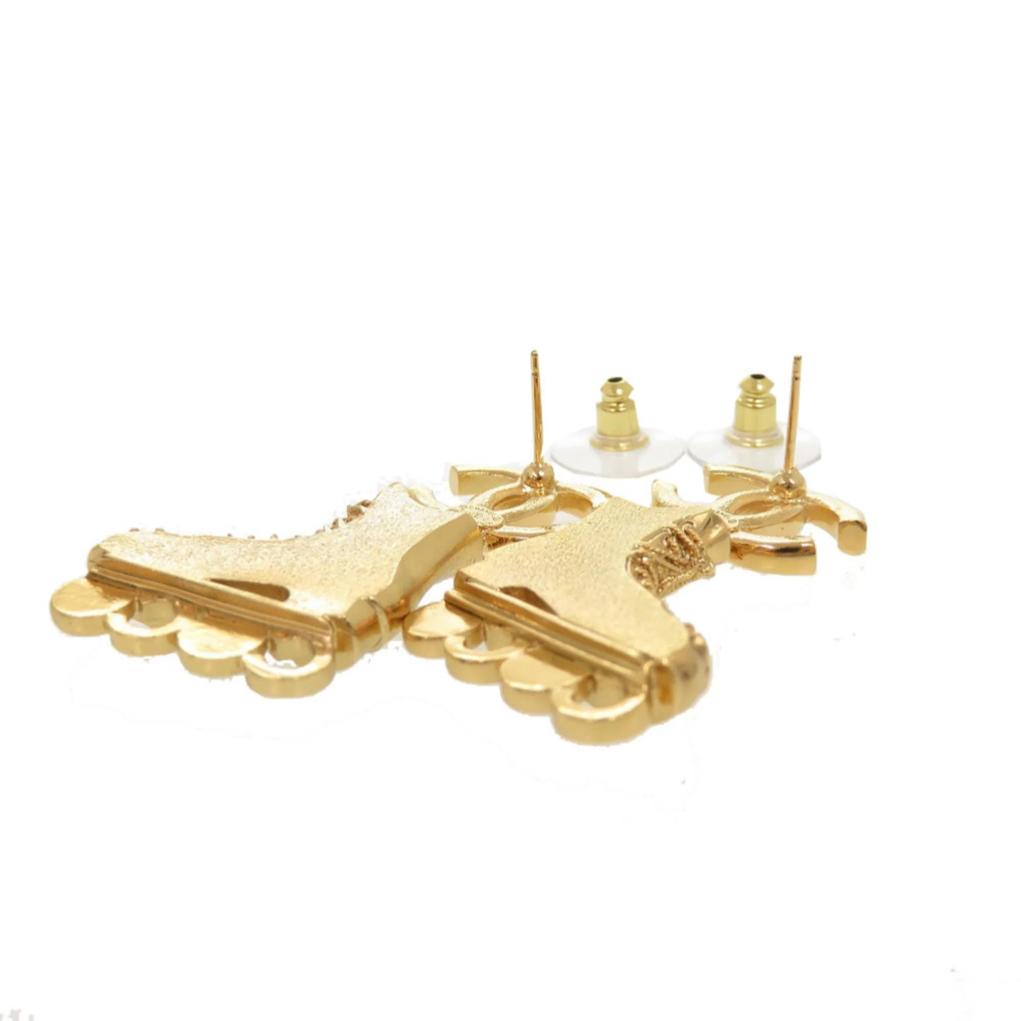CC Logo Earrings Gold-Tone Metal - Image 5