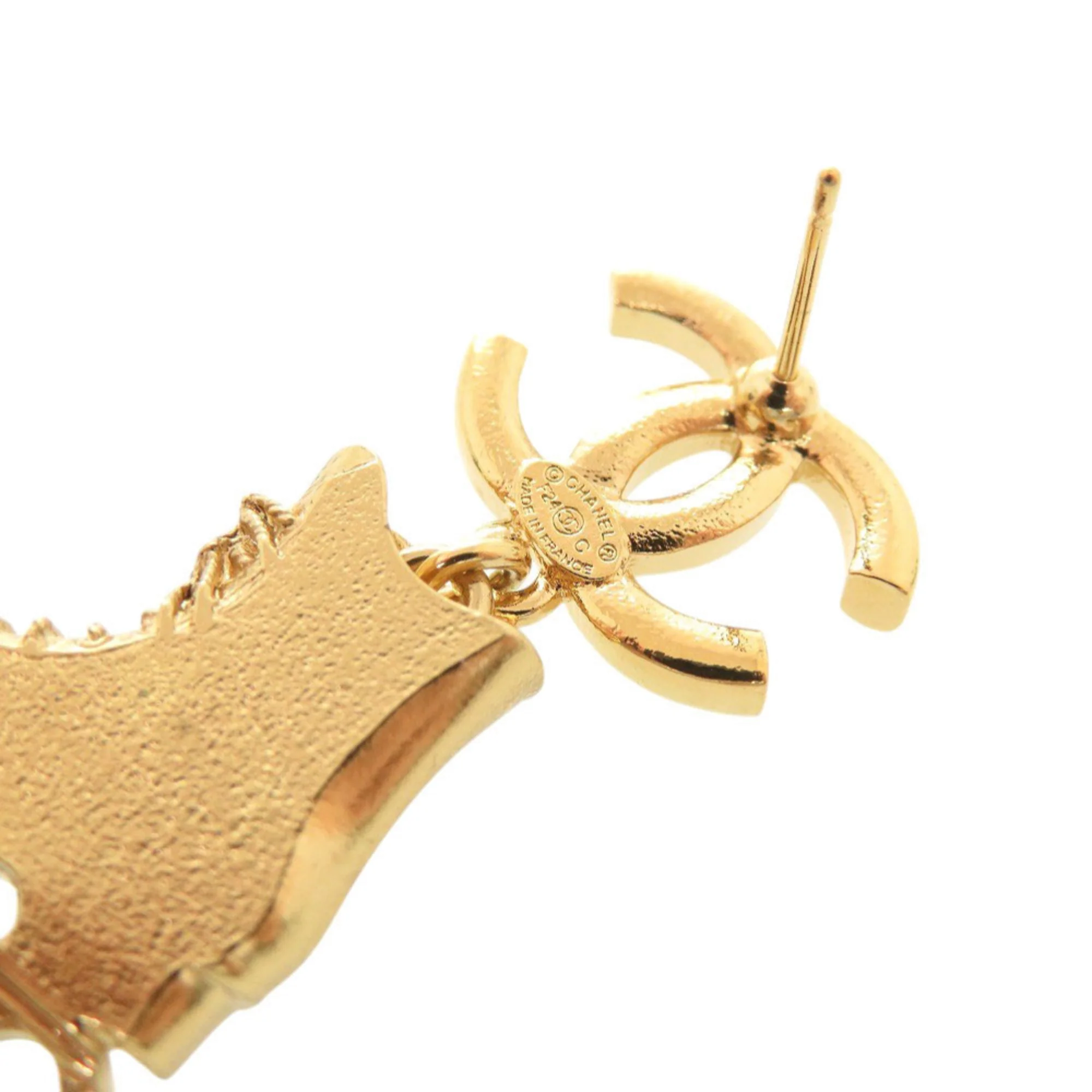 CC Logo Earrings Gold-Tone Metal - Image 6
