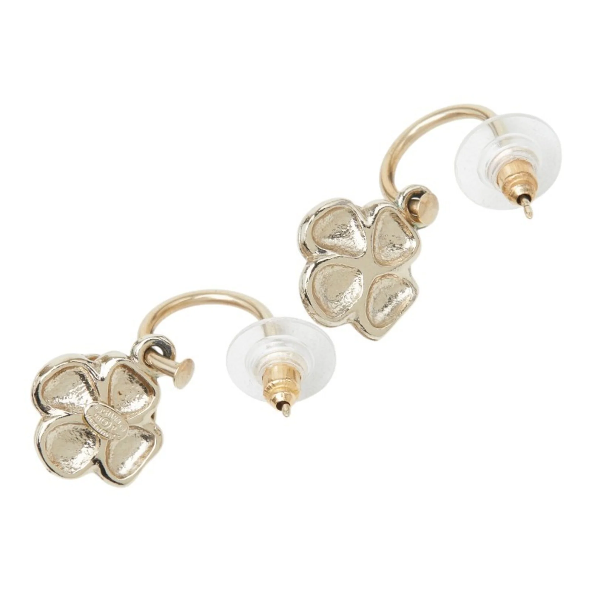 CC Logo Earrings Gold-Tone Metal - Image 3