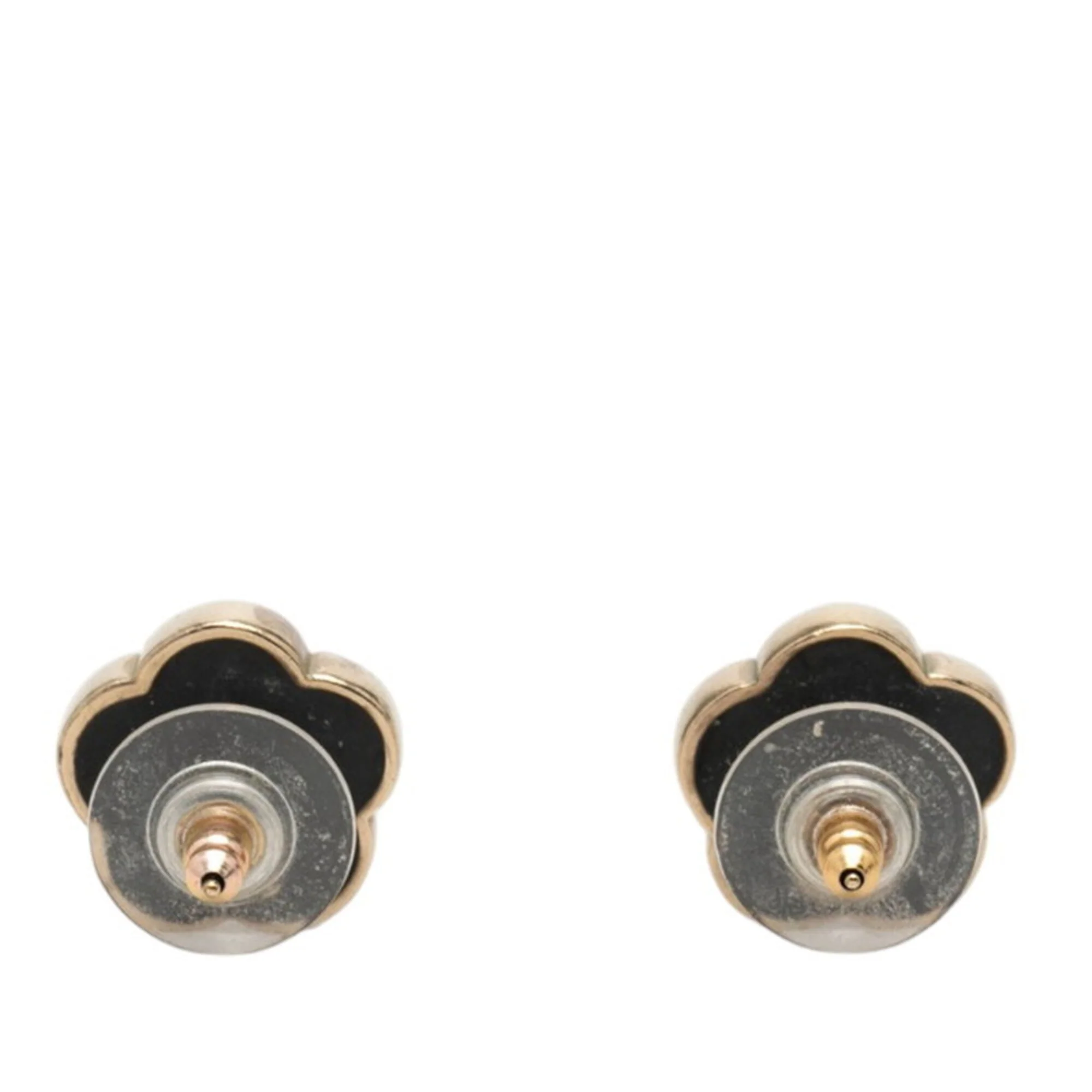 CC Logo Earrings Gold-Tone Metal - Image 2