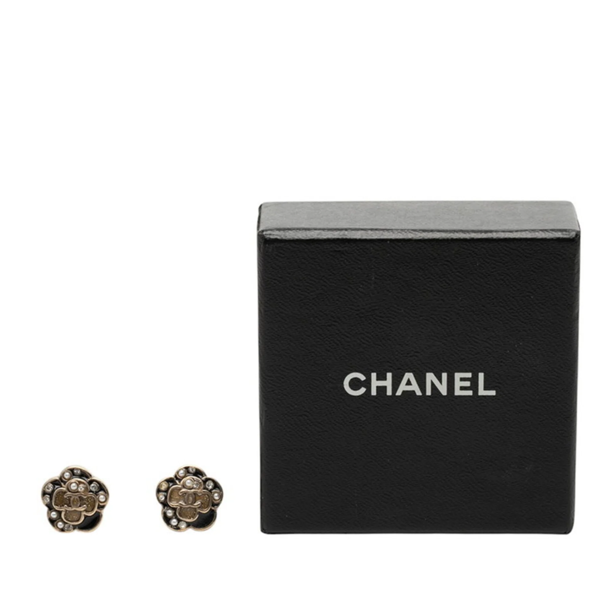 CC Logo Earrings Gold-Tone Metal - Image 4