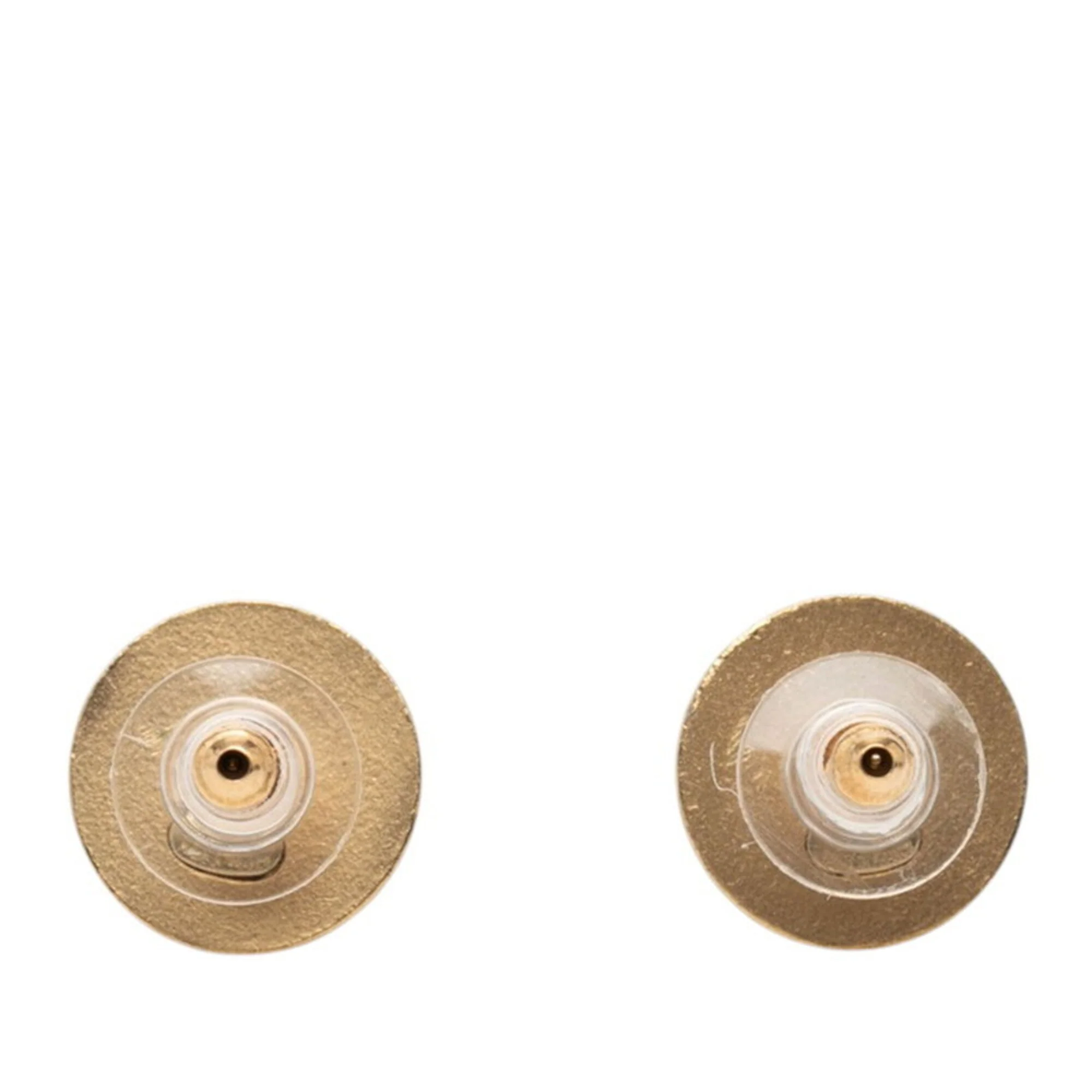 CC Logo Earrings Gold-Tone Metal - Image 2
