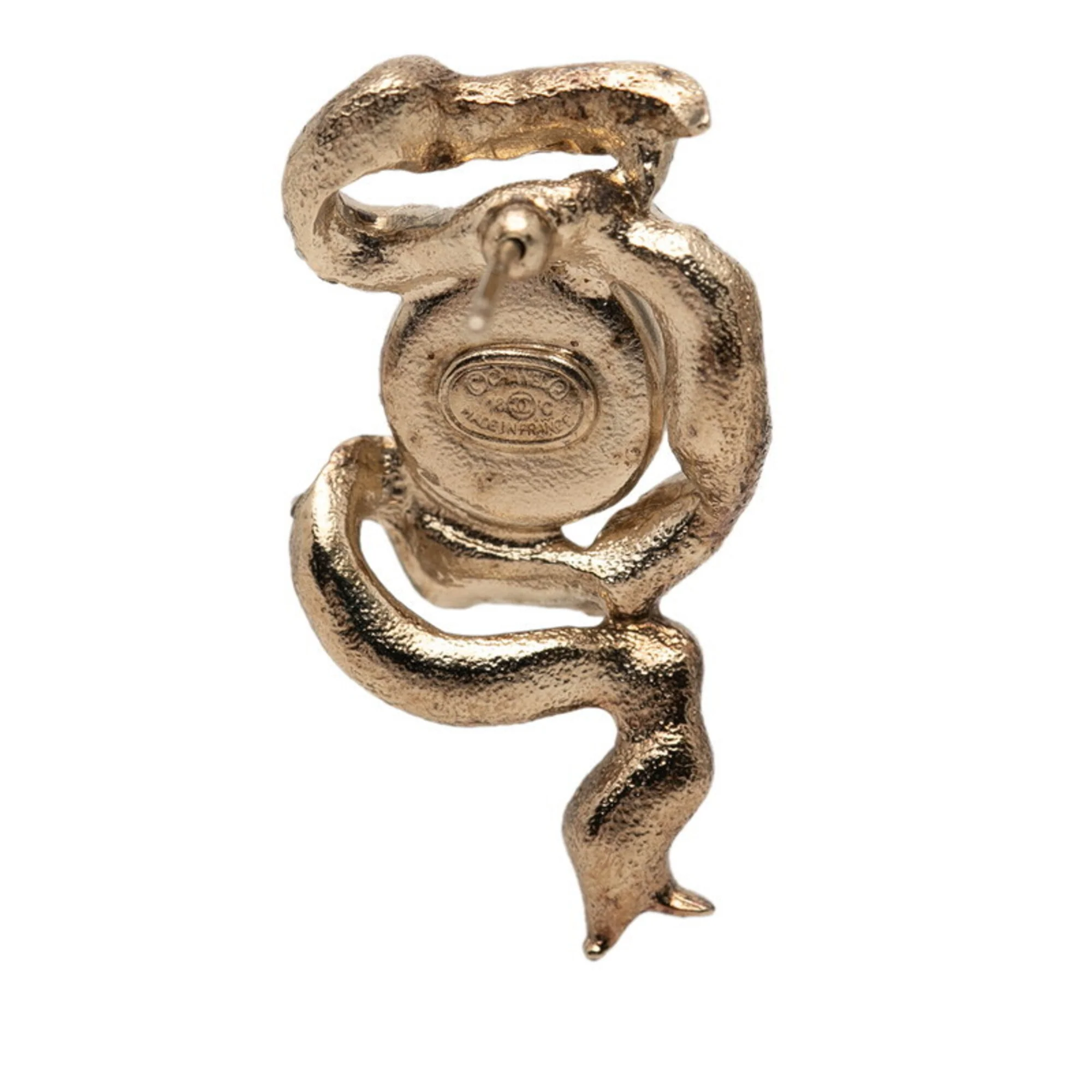 CC Logo Earrings Gold-Tone Metal - Image 3