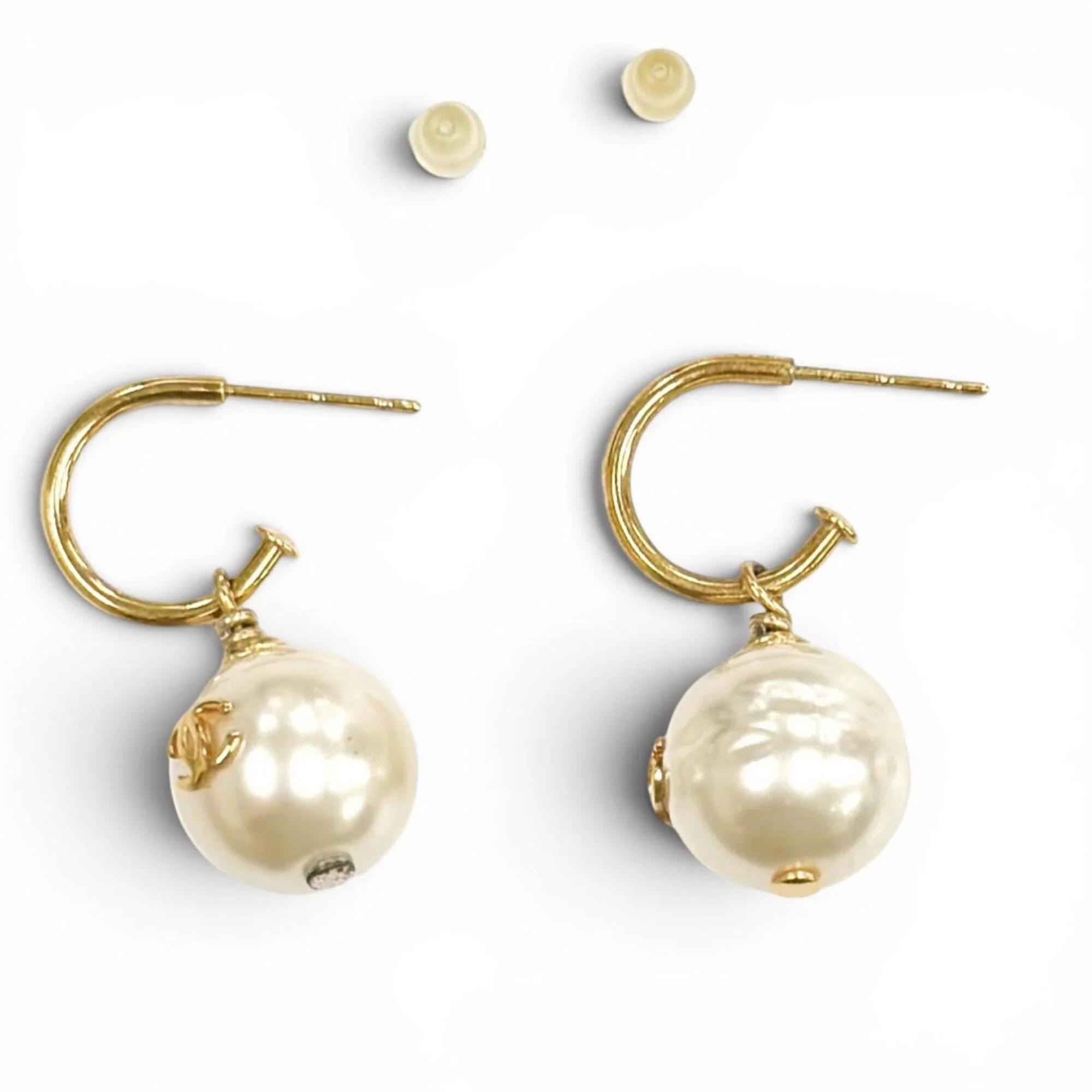CC Logo Earrings Gold-Tone Metal Gold-Tone Metal - Image 6