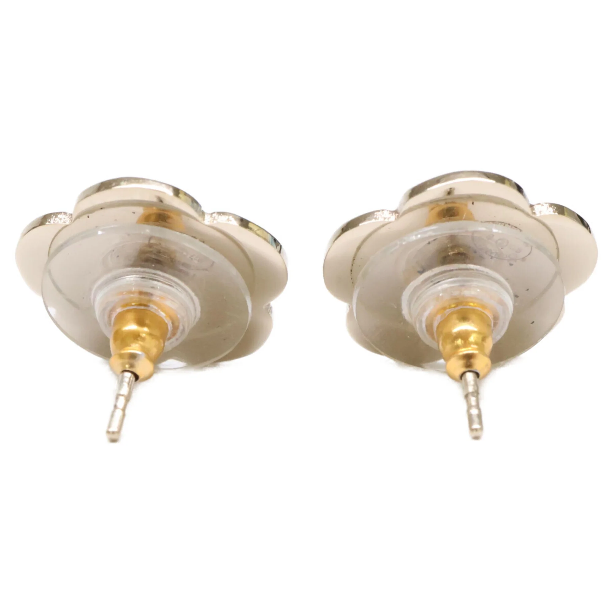 CC Logo Earrings Gold-Tone Metal Gold-Tone Metal - Image 3