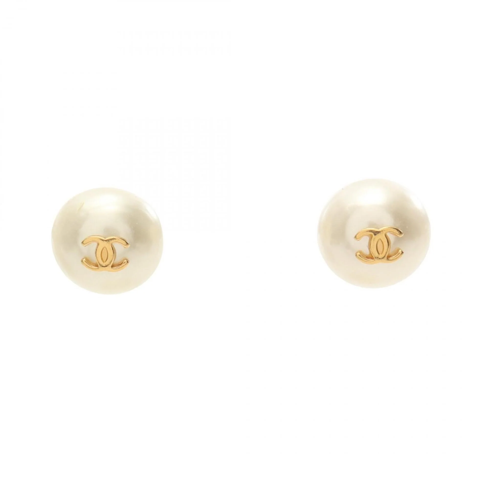 CC Logo Earrings Metal Gold-Tone Metal