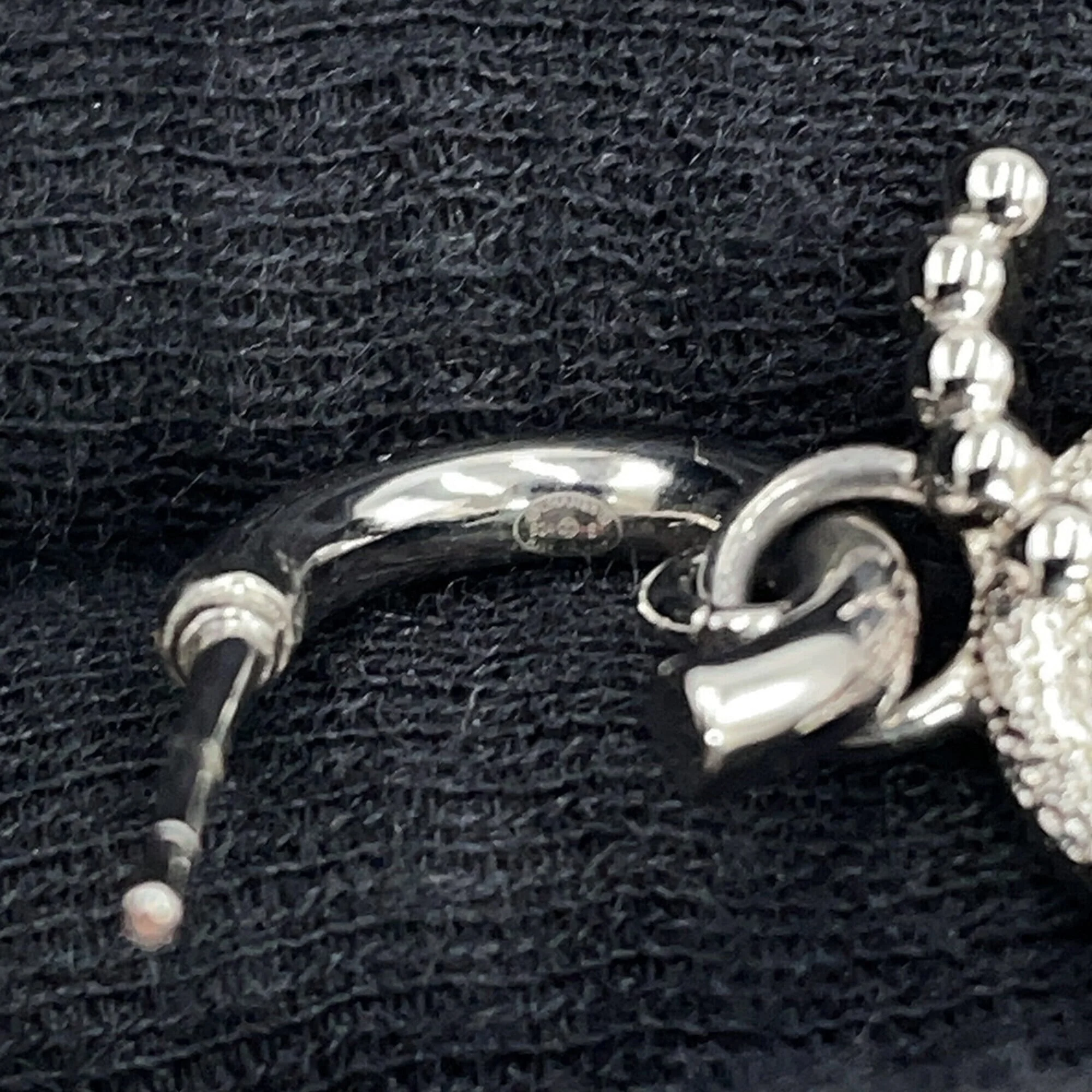 CC Logo Earrings Metal Silver-Tone Metal - Image 8