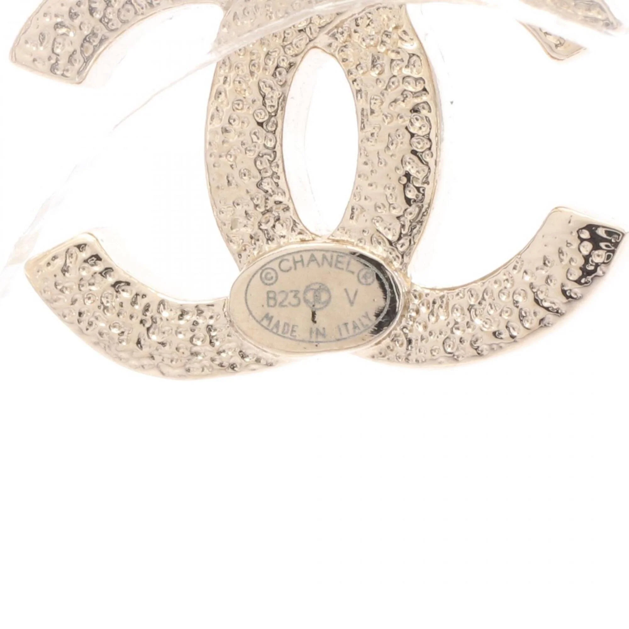 CC Logo Flower Earrings Metal - Image 3