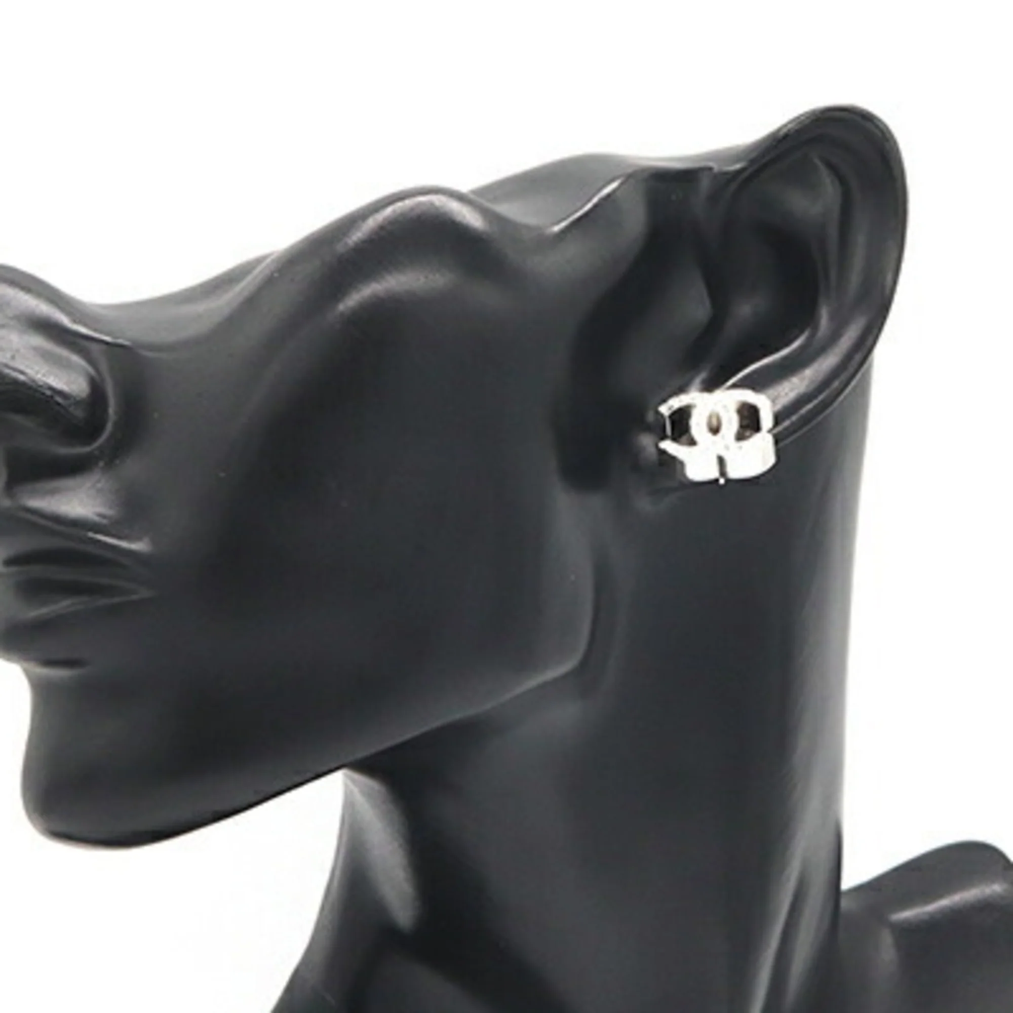 CC Logo Single Earring Silver-Tone Metal Silver-Tone Metal - Image 7