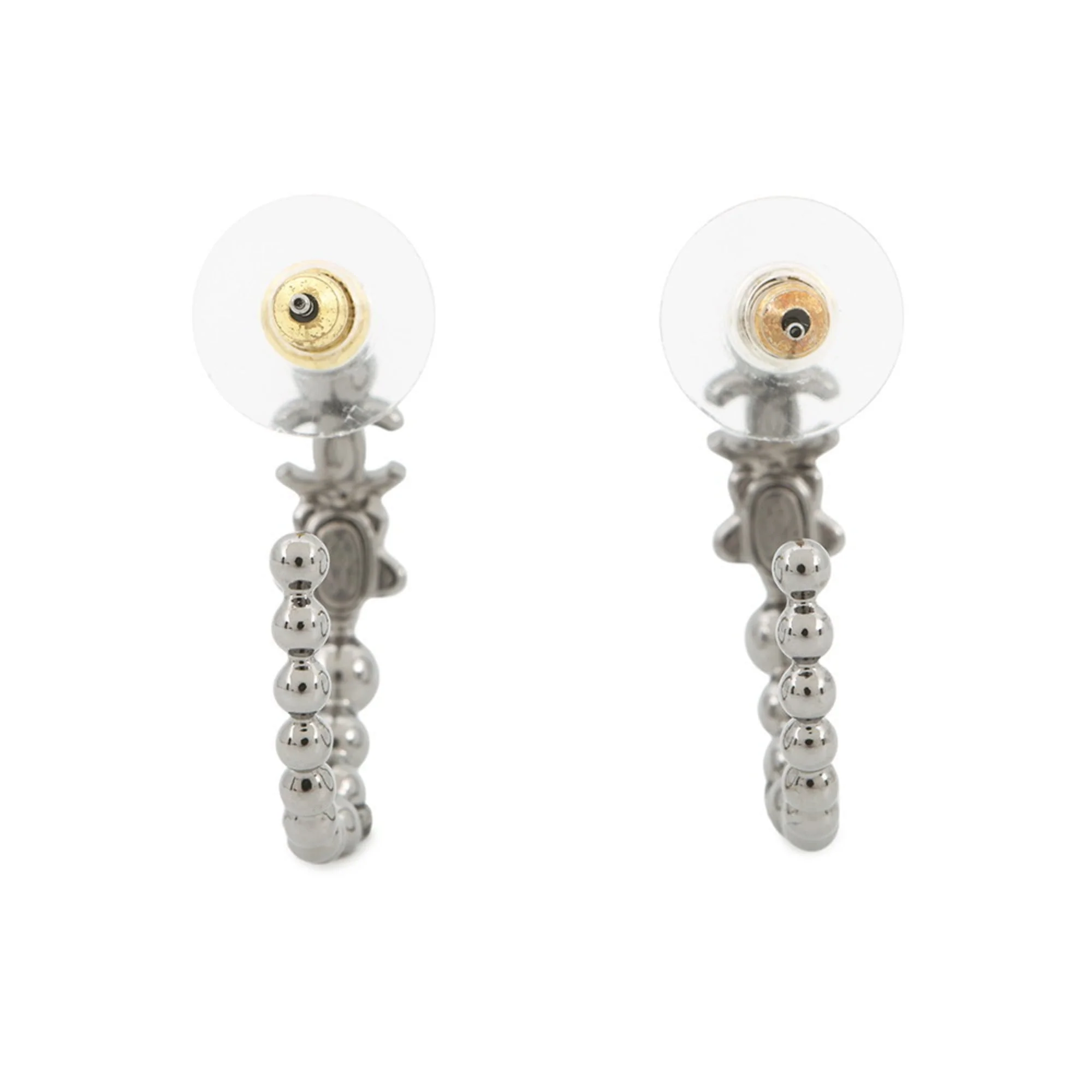 CC Logo Star Earrings Metal - Image 3