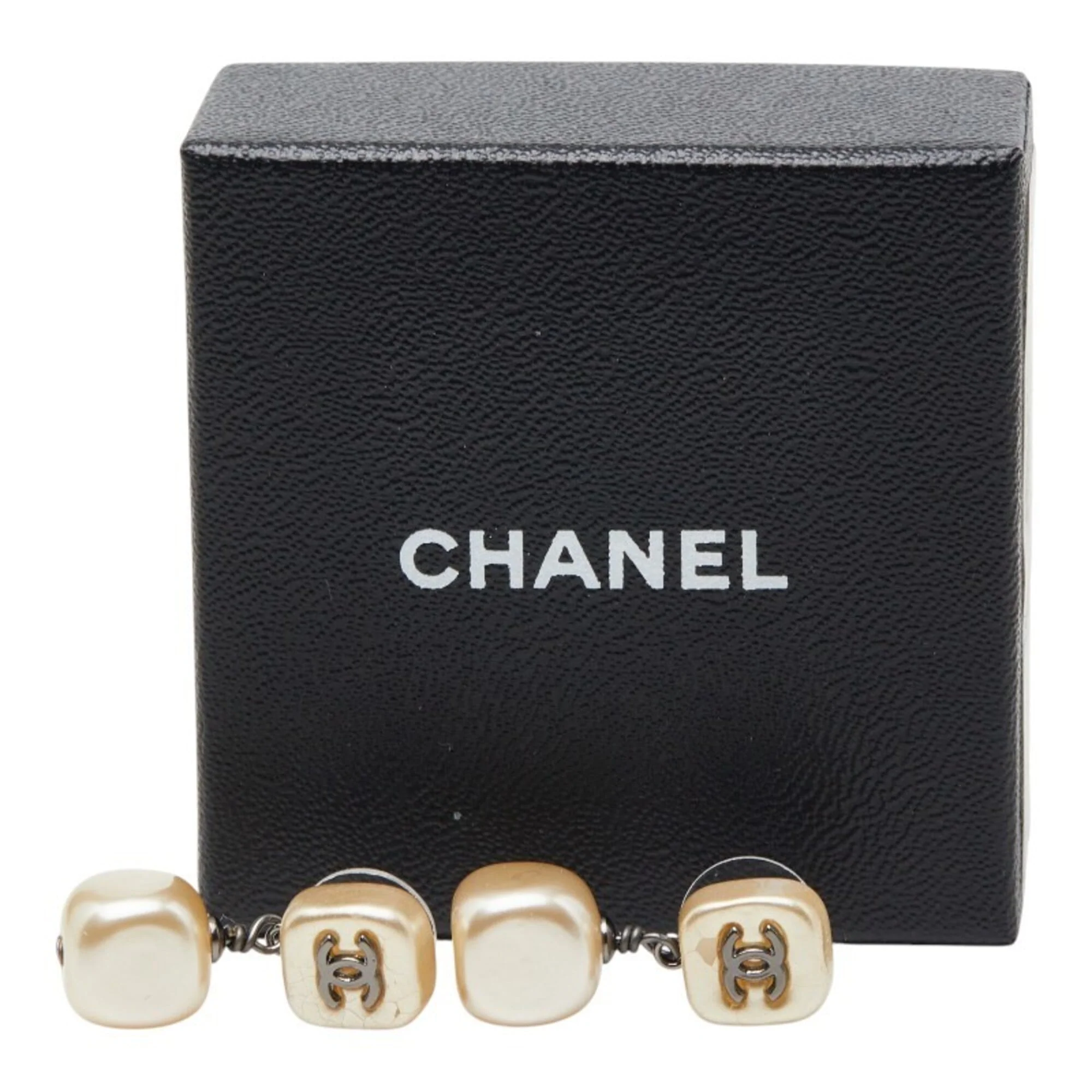 CC Logo Stud Earrings Metal Gold-Tone Metal - Image 6