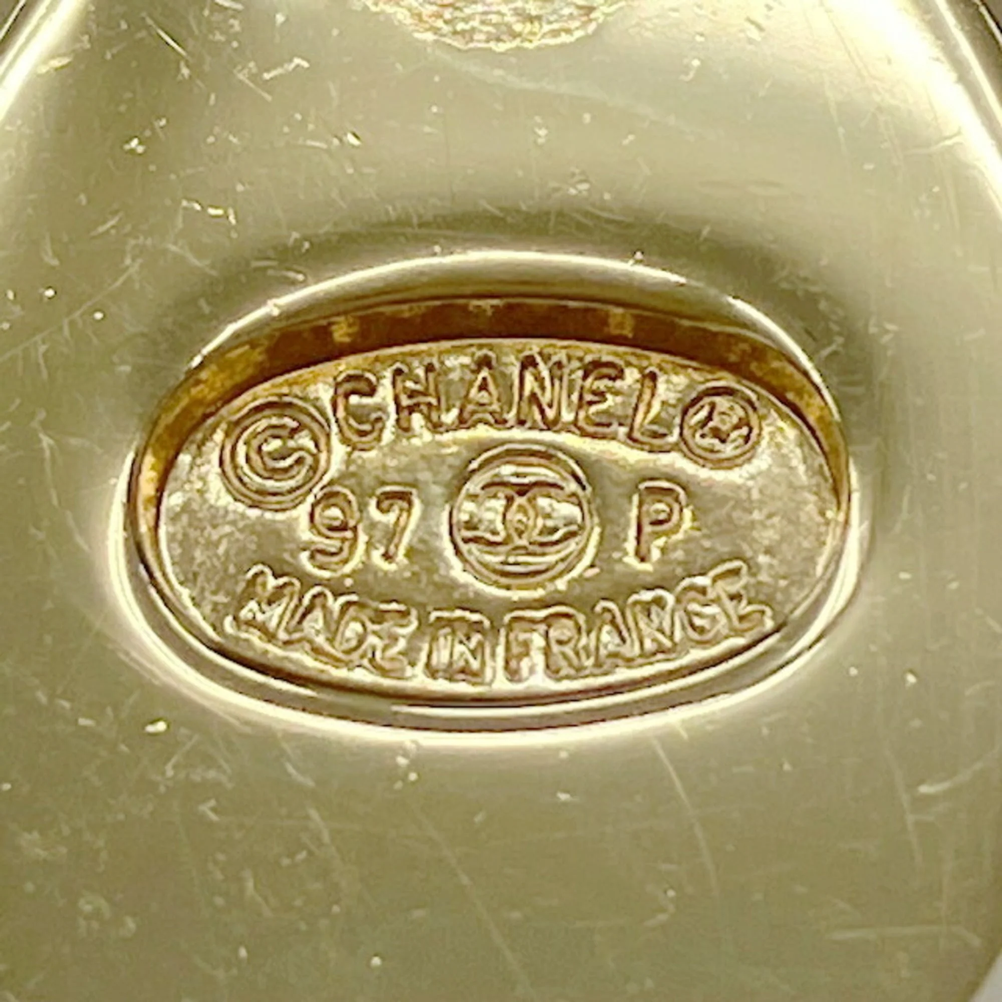 CC Logo Turnlock Clip-On Earrings Gold-Tone Metal Gold-Tone Metal - Image 6