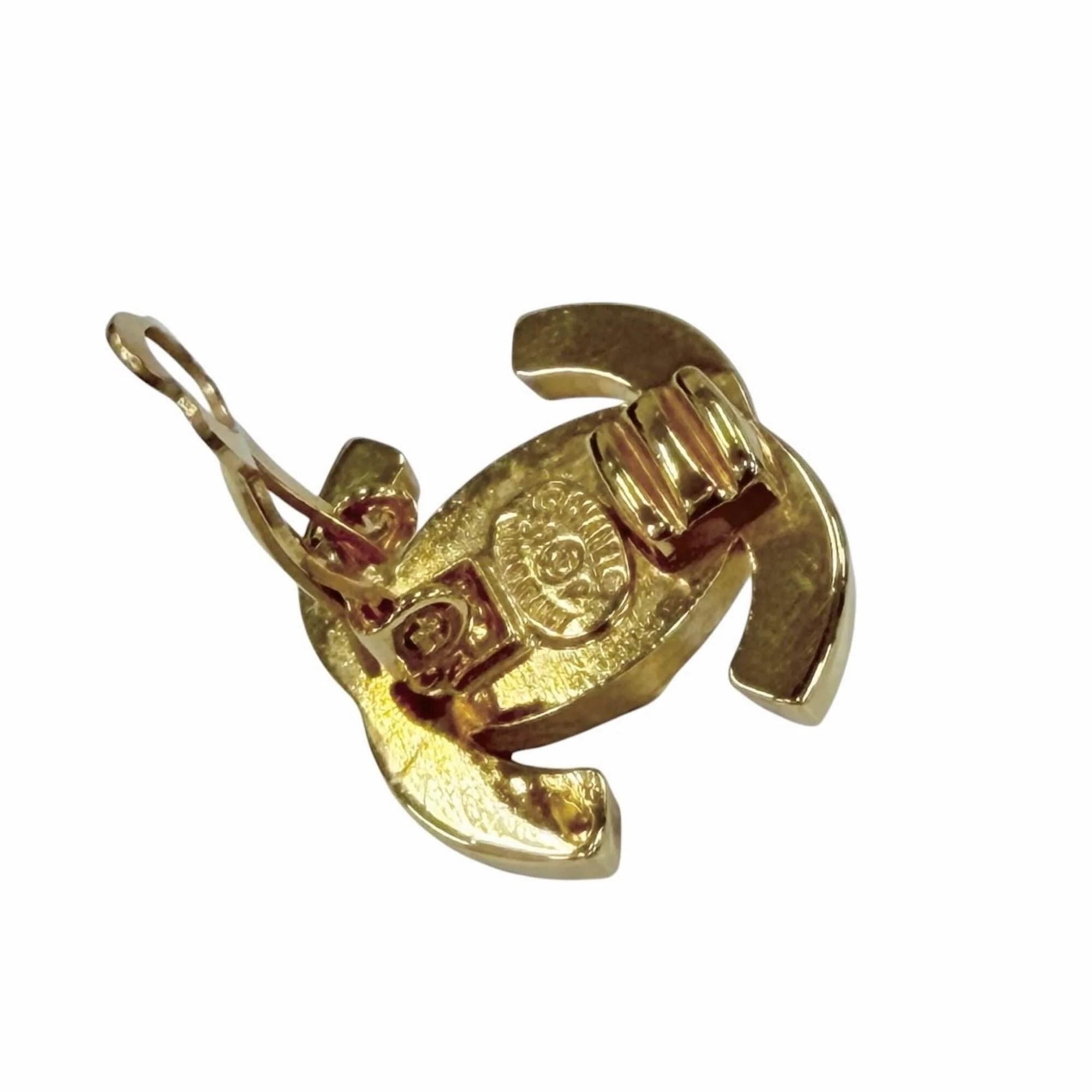 CC Logo Turnlock Clip-On Earrings Metal Gold-Tone Metal - Image 6