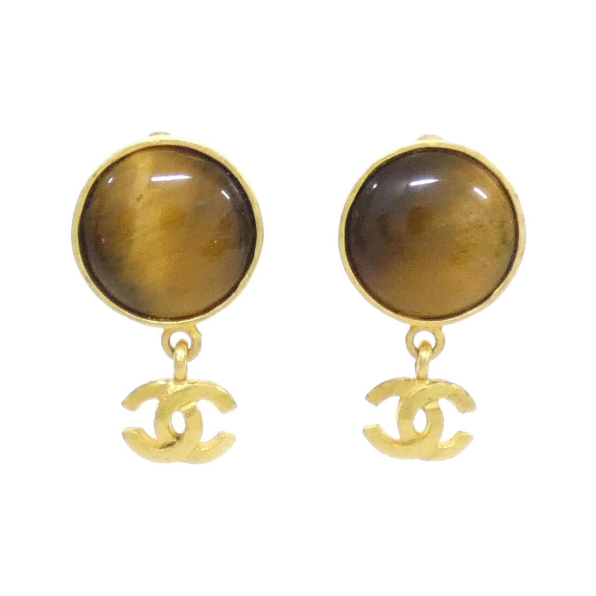 Clip-On Earrings Clip-On Gold-Tone Metal
