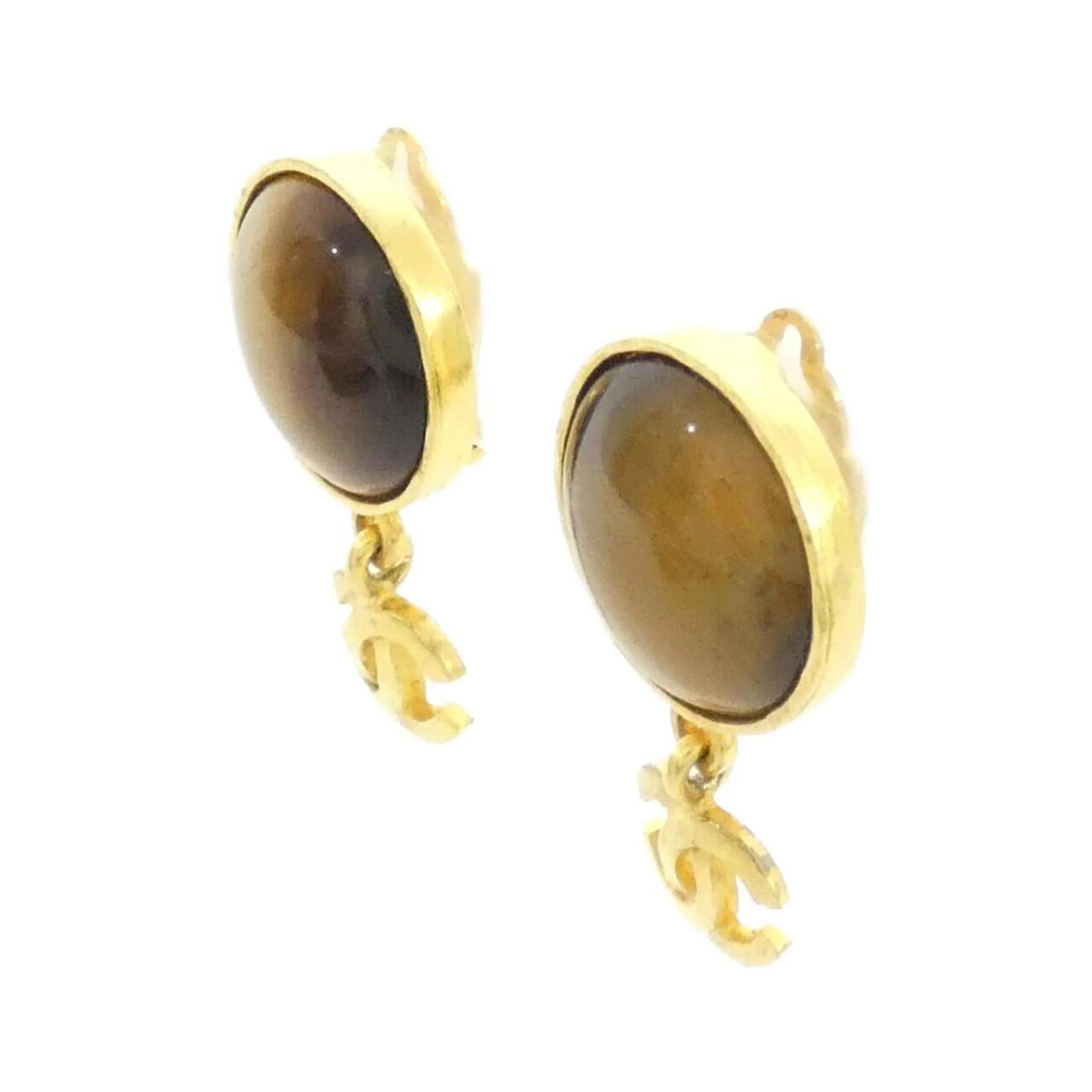 Clip-On Earrings Clip-On Gold-Tone Metal - Image 2