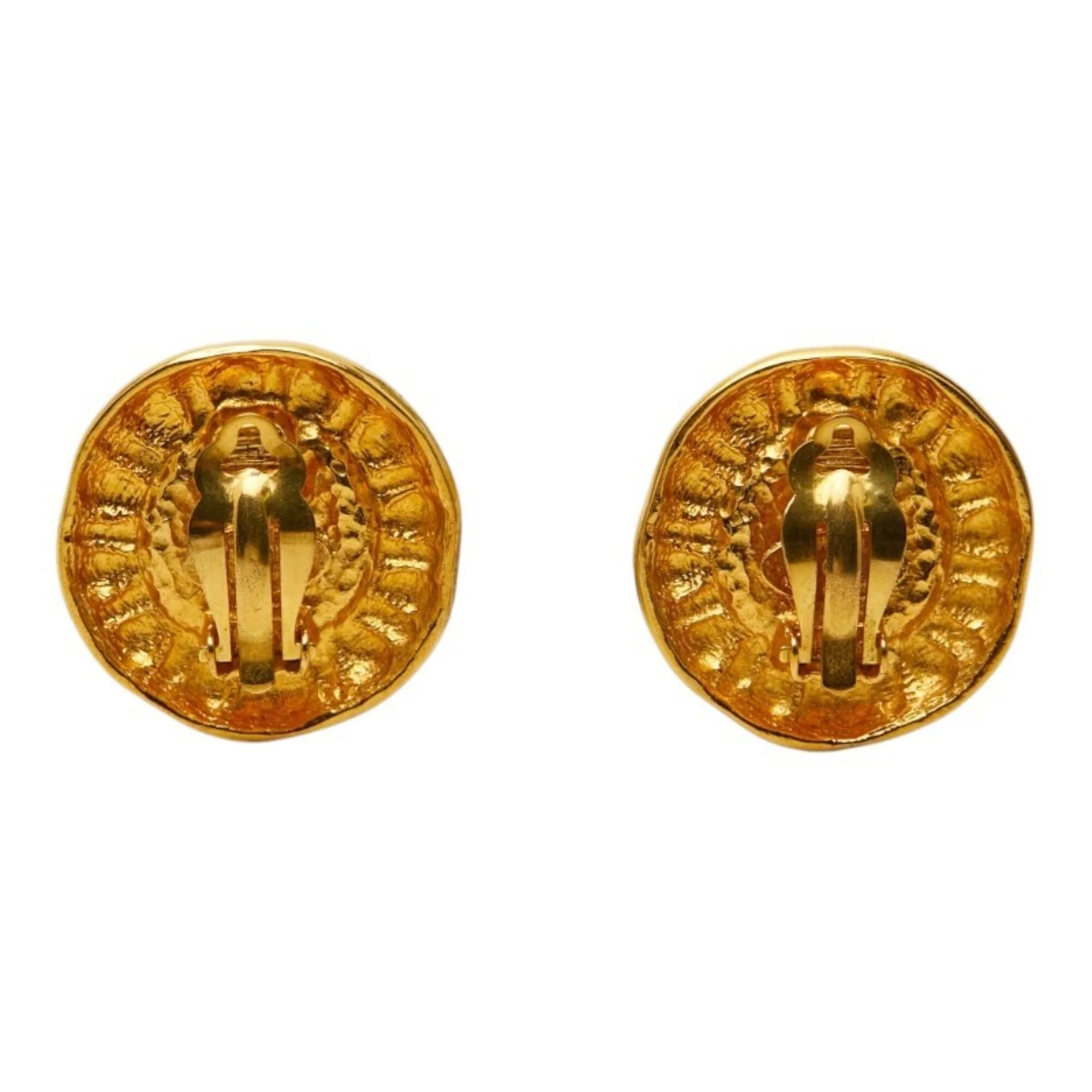 Clip-On Earrings Clip-On Gold-Tone Metal - Image 3
