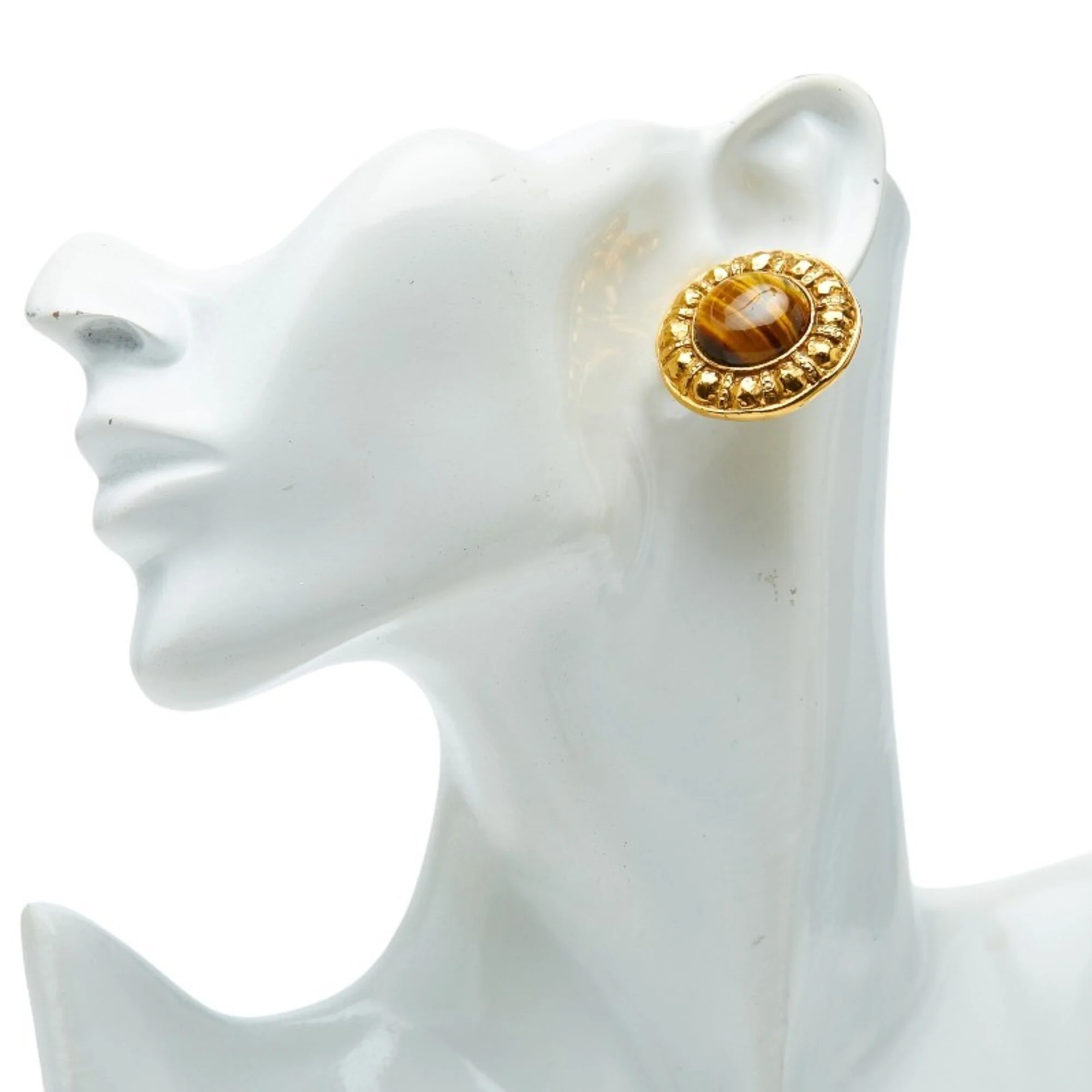 Clip-On Earrings Clip-On Gold-Tone Metal - Image 5