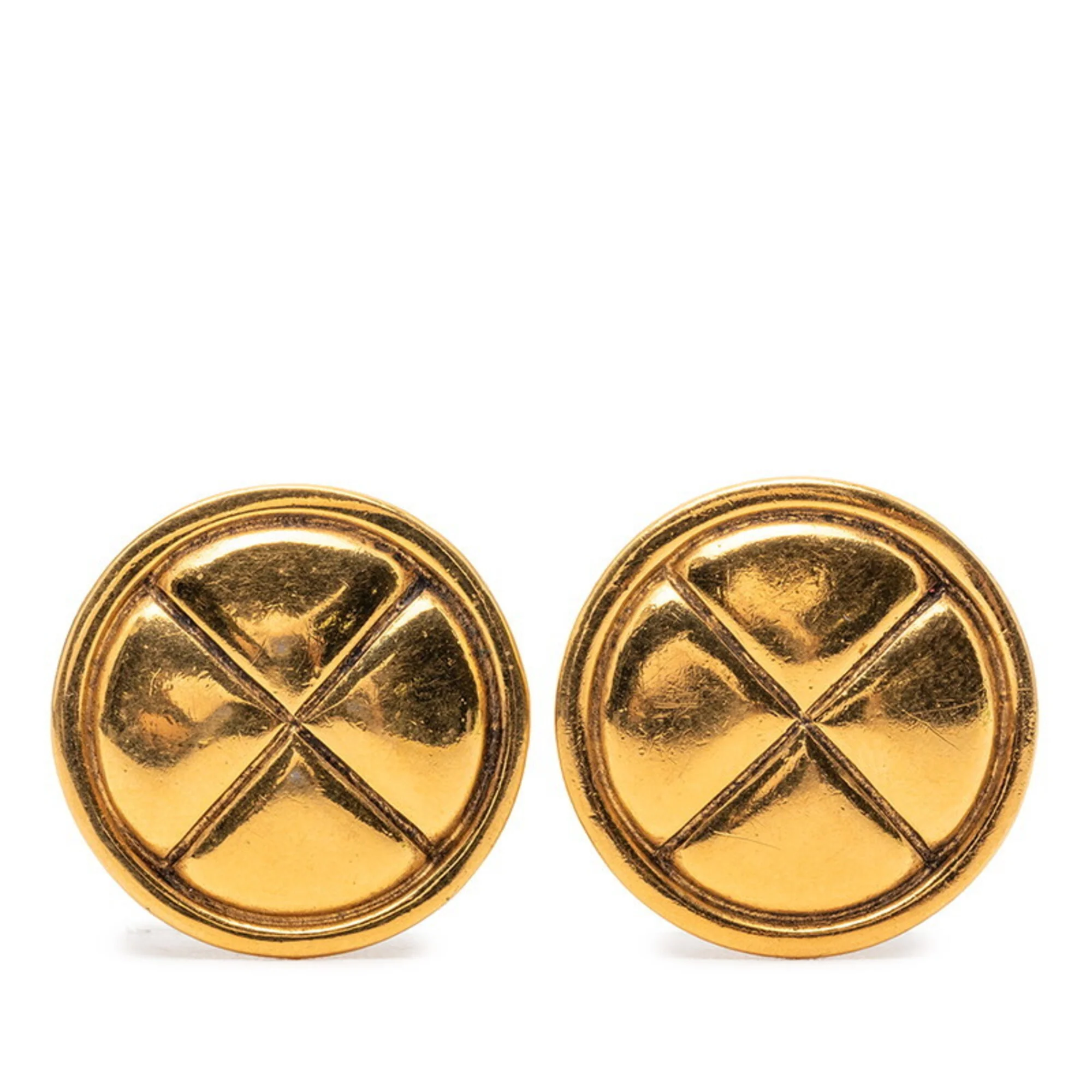 Clip-On Earrings Clip-On Gold-Tone Metal