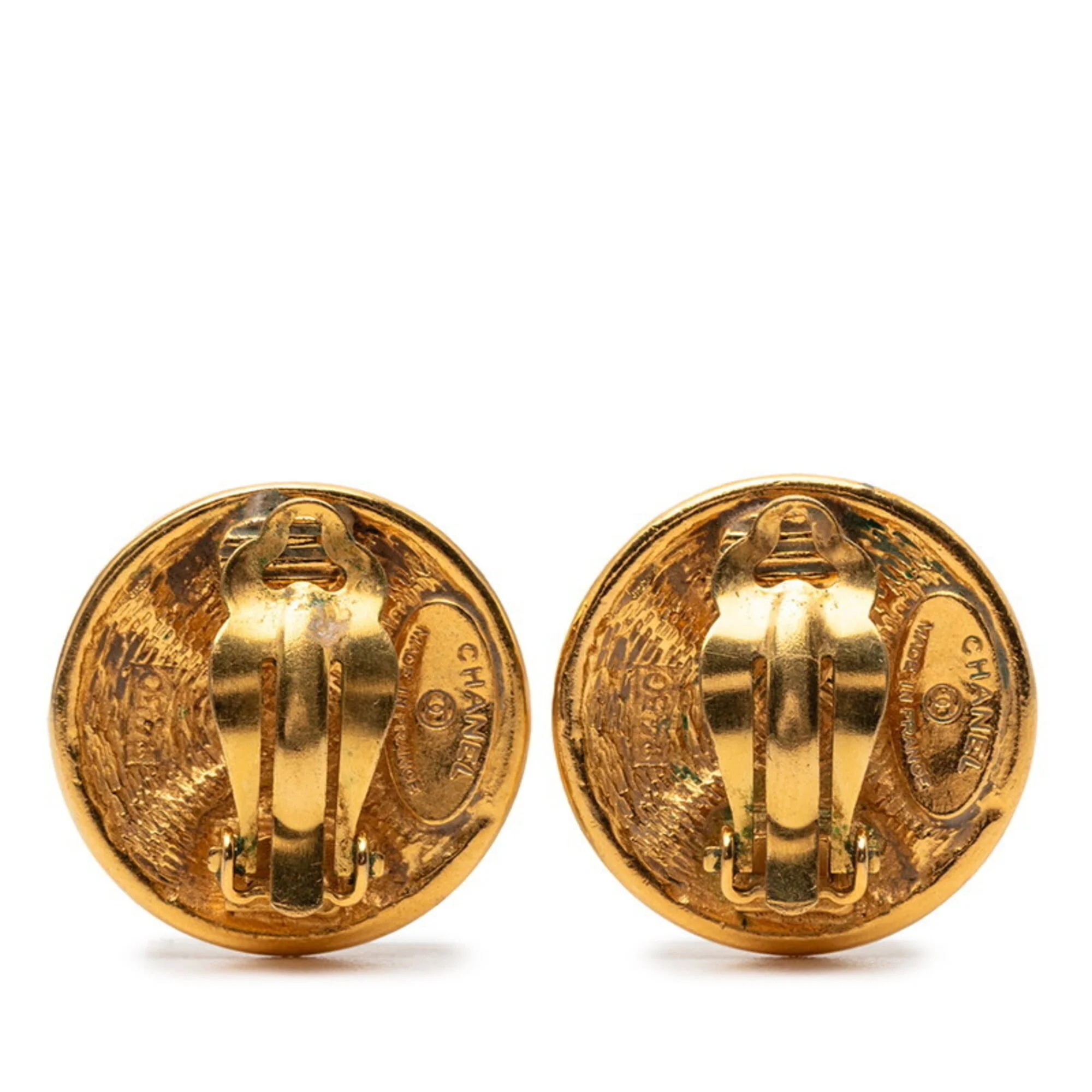 Clip-On Earrings Clip-On Gold-Tone Metal - Image 2
