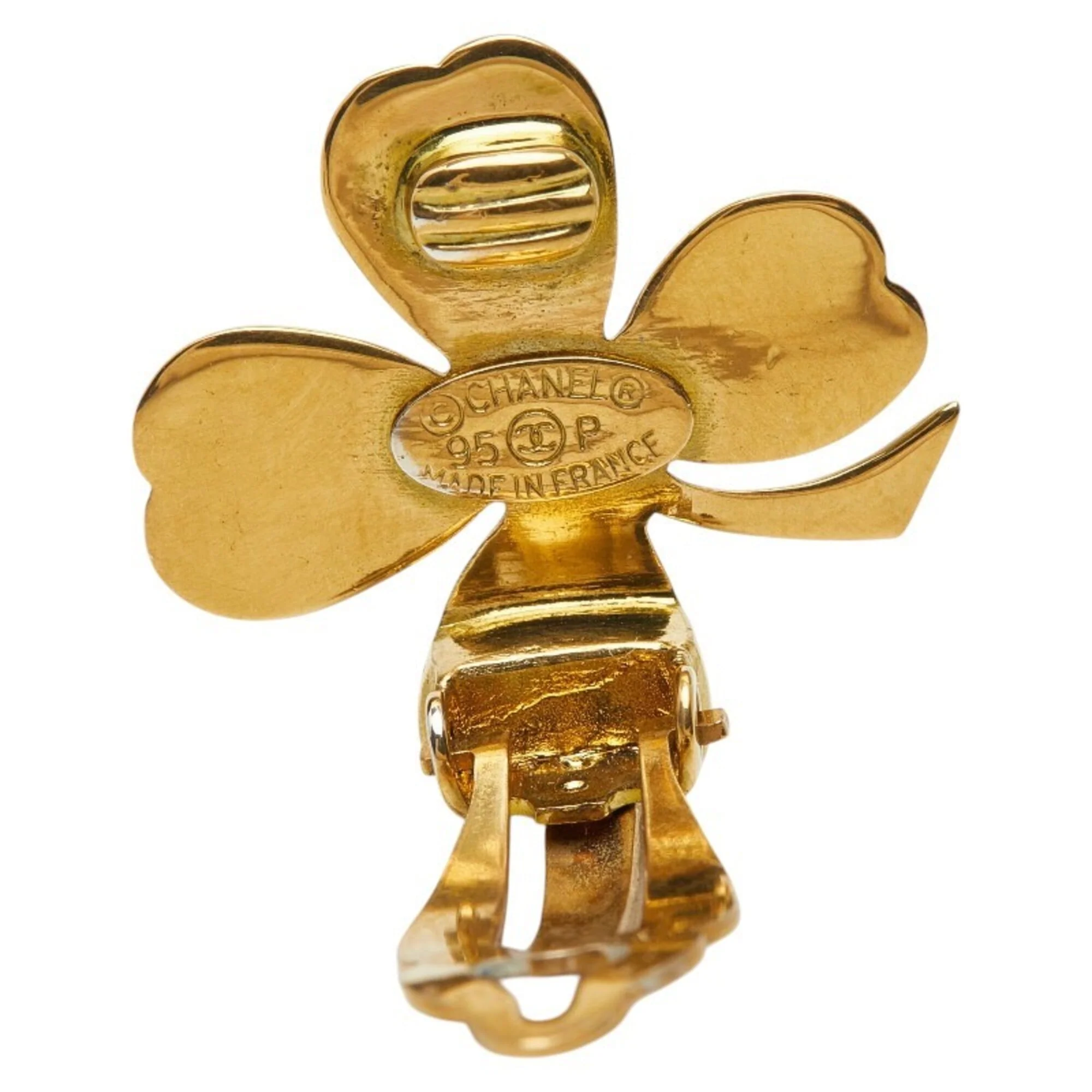 Clip-On Earrings Clip-On Gold-Tone Metal - Image 4