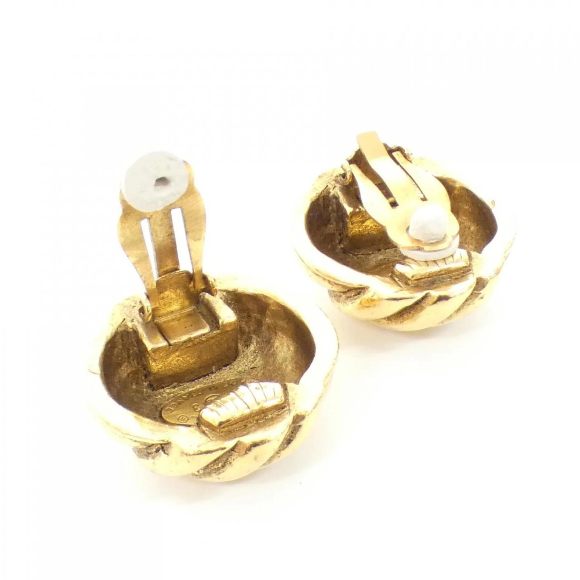 Clip-On Earrings Clip-On Gold-Tone Metal - Image 7