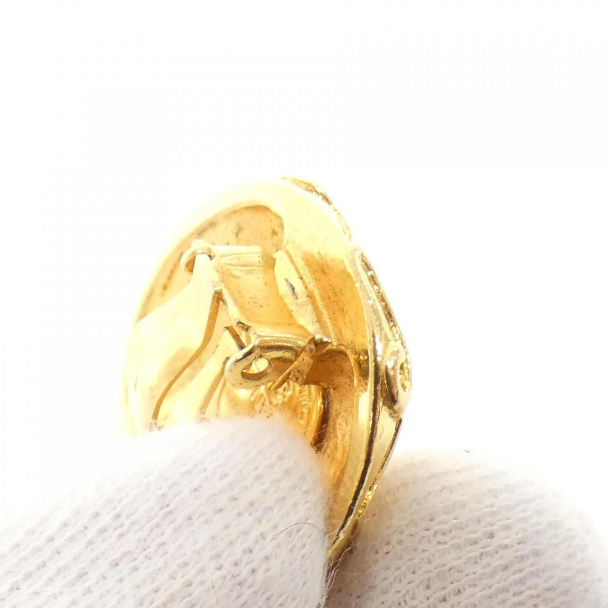 Clip-On Earrings Clip-On Gold-Tone Metal - Image 4