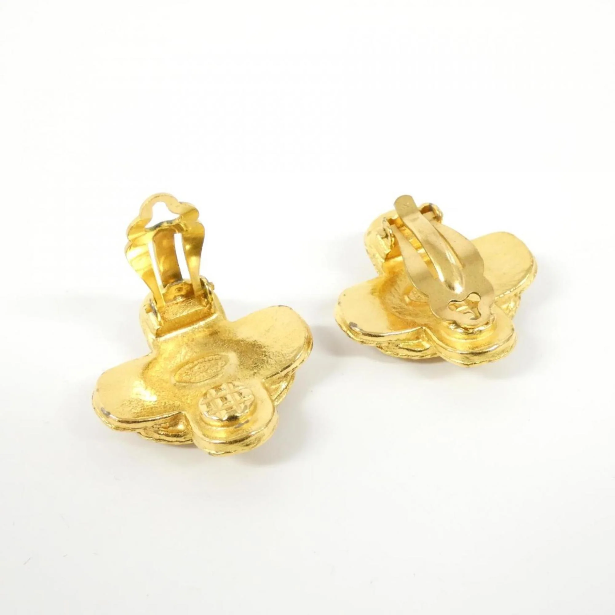 Clip-On Earrings Clip-On Gold-Tone Metal - Image 3