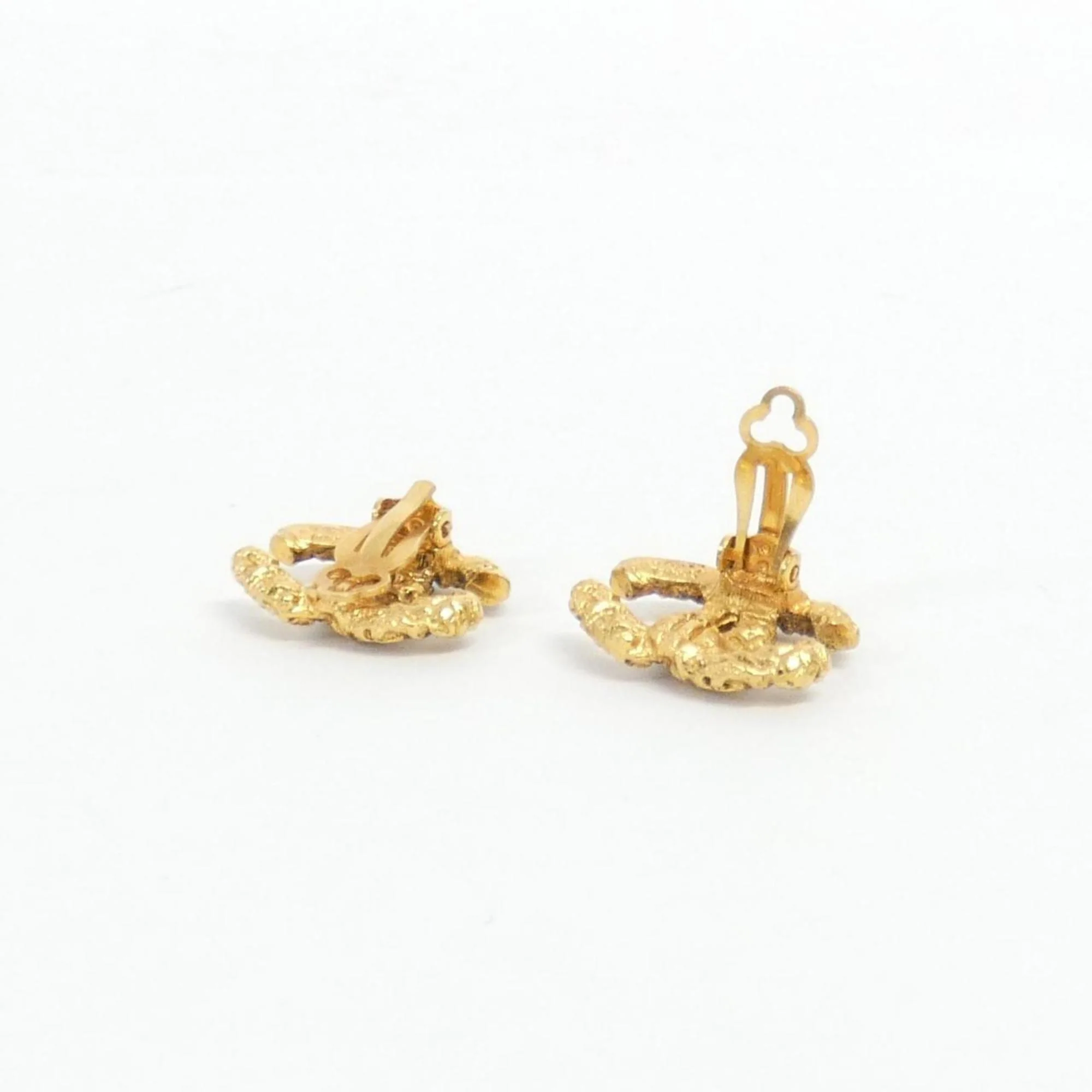 Clip-On Earrings Clip-On Gold-Tone Metal - Image 5