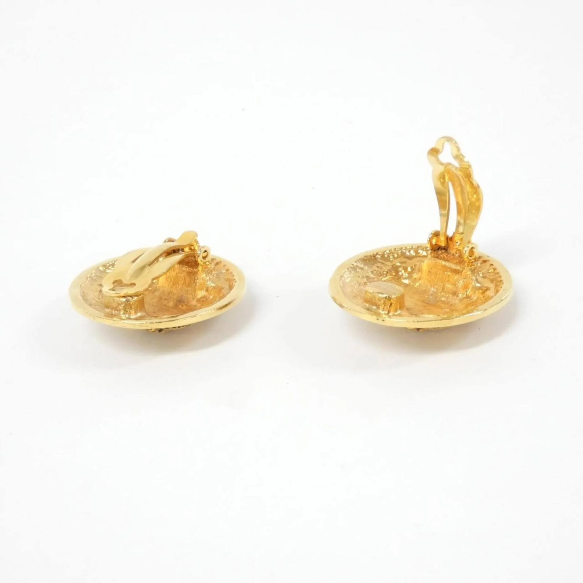Clip-On Earrings Clip-On Gold-Tone Metal - Image 3