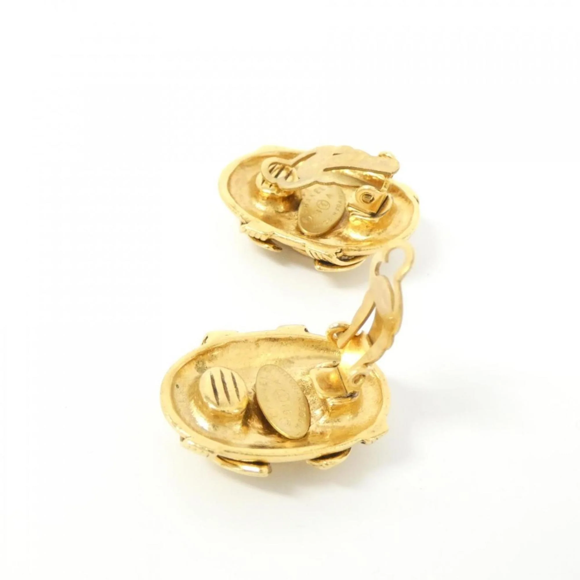Clip-On Earrings Clip-On Gold-Tone Metal - Image 3