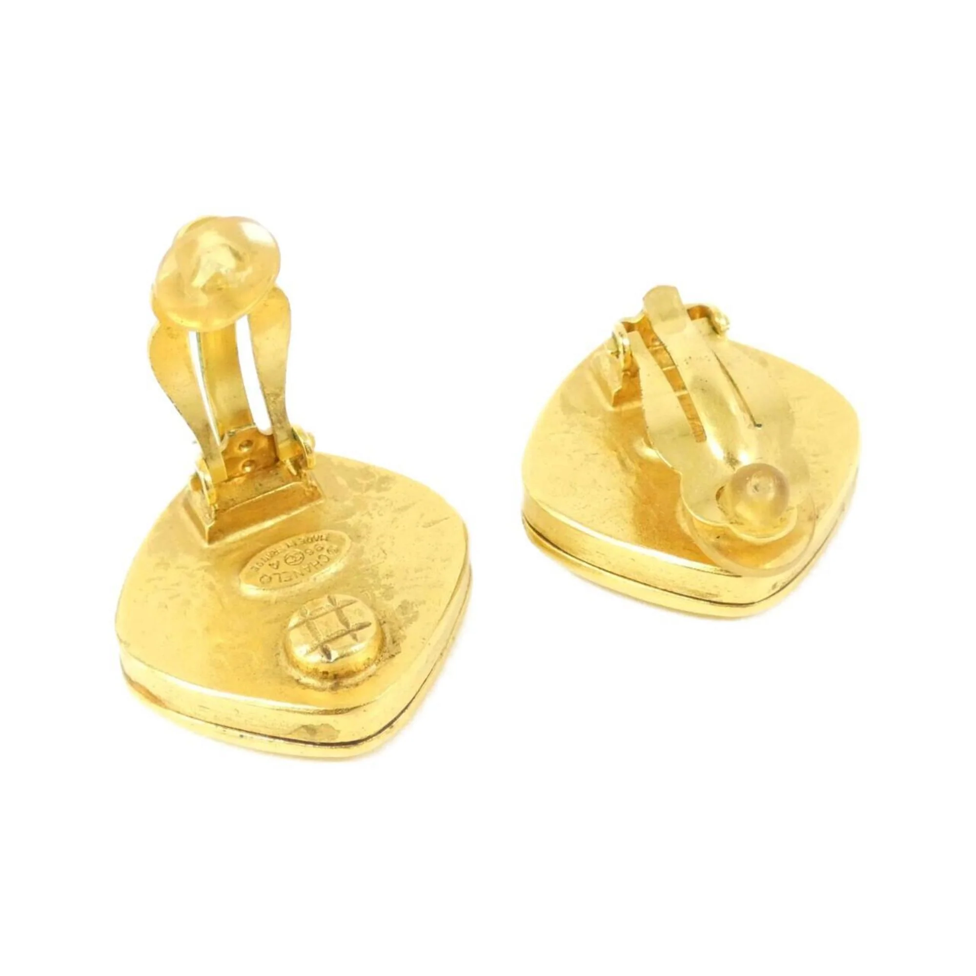 Clip-On Earrings Clip-On Gold-Tone Metal - Image 4