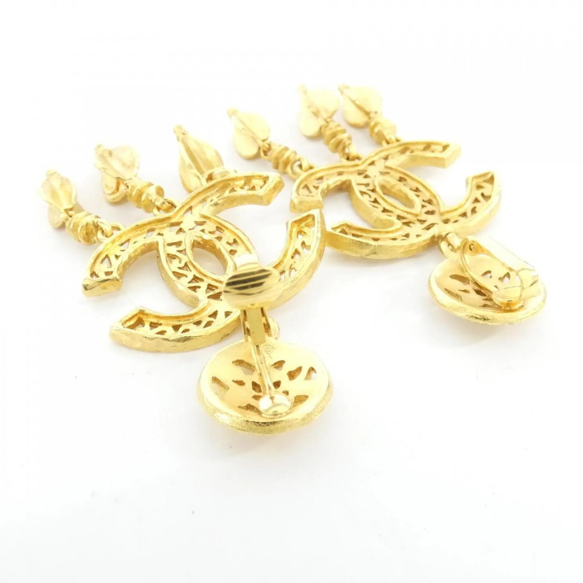 Clip-On Earrings Clip-On Gold-Tone Metal - Image 4