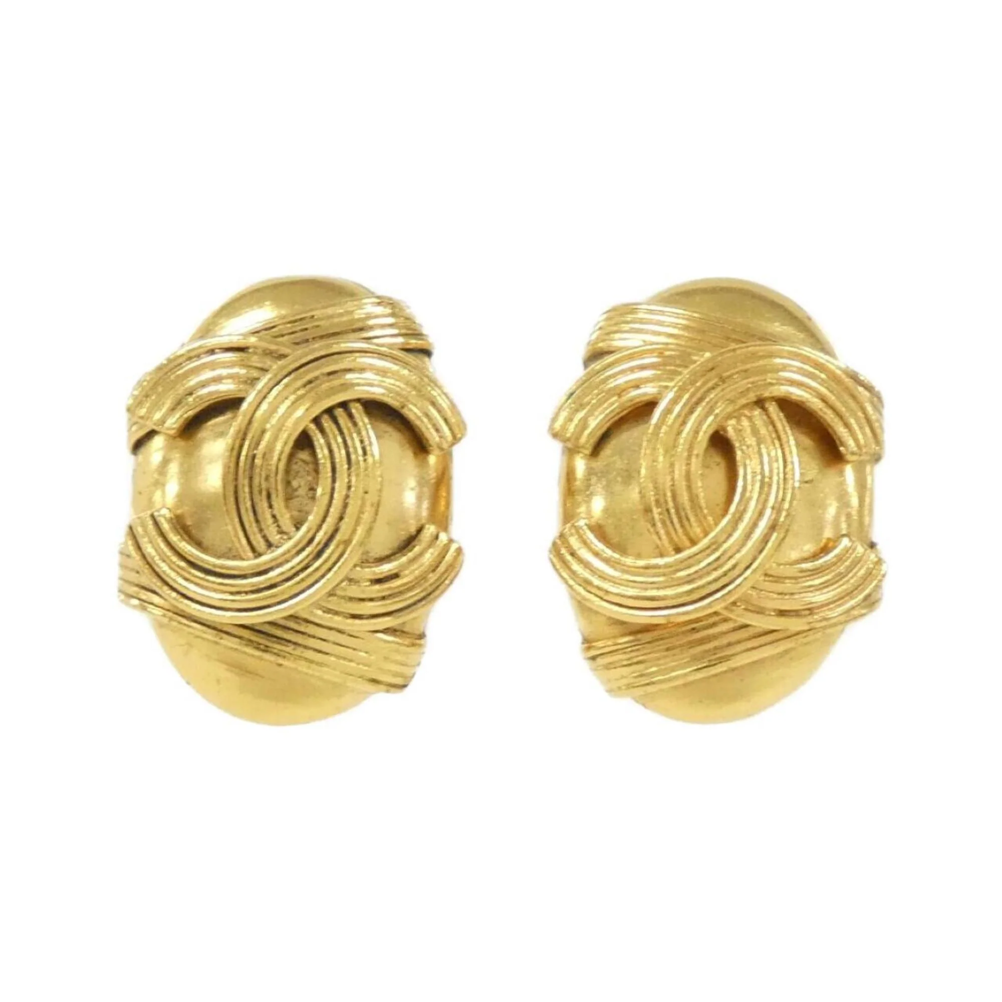 Clip-On Earrings Clip-On Gold-Tone Metal