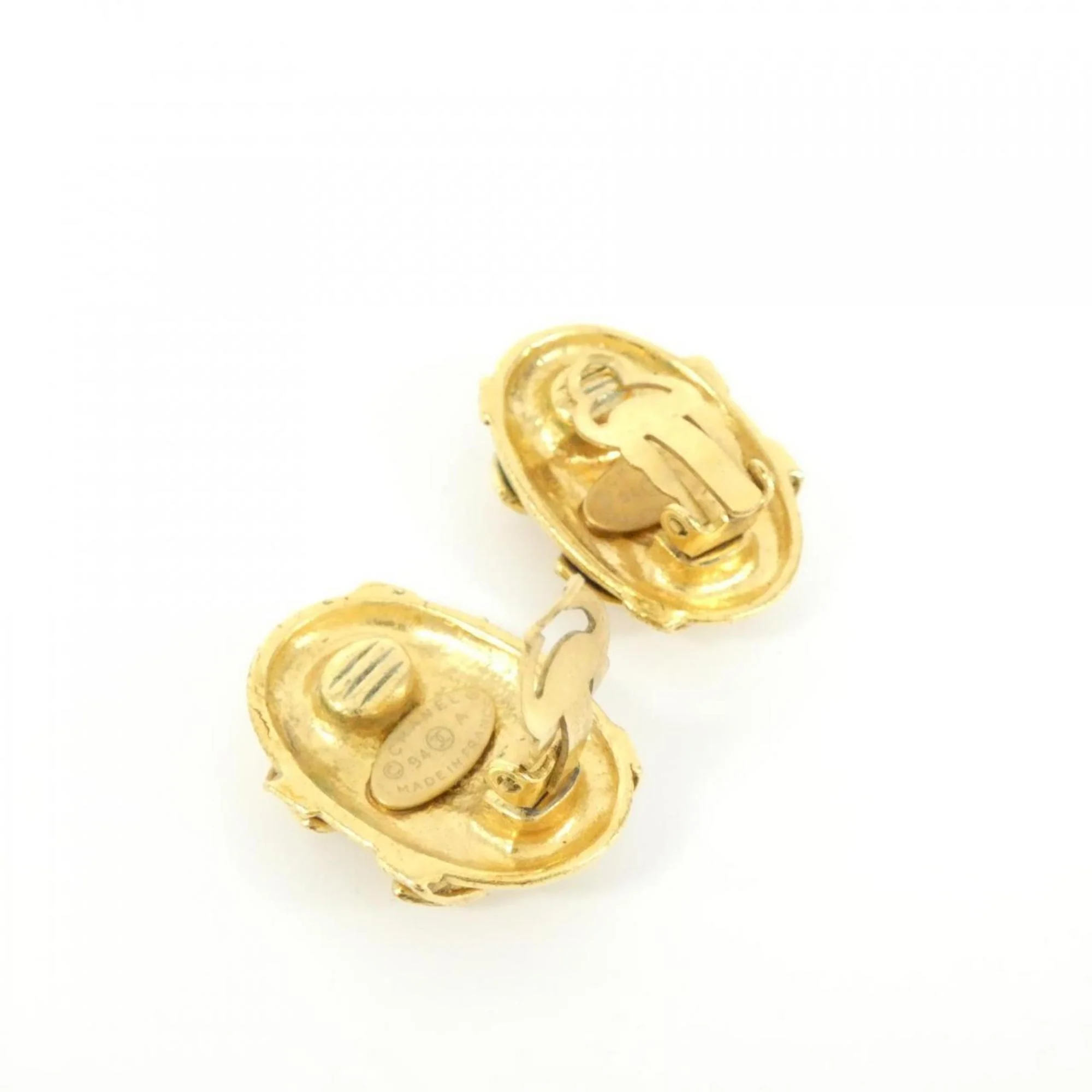 Clip-On Earrings Clip-On Gold-Tone Metal - Image 3